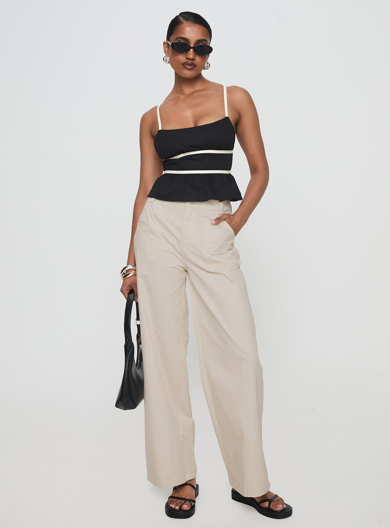 Daxon Top Black / Cream-Vipp Girl