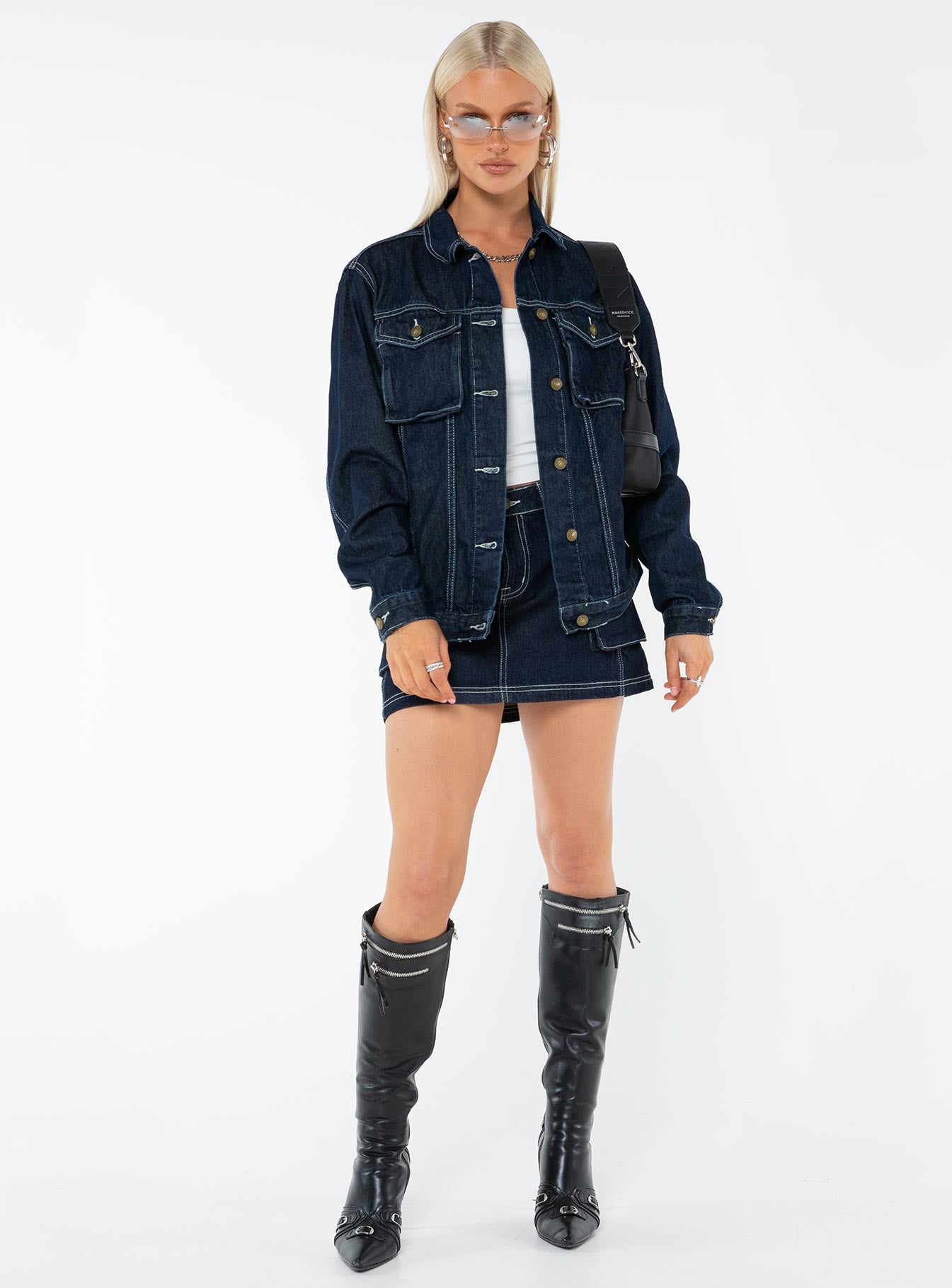 Junie Denim Jacket Indigo-Vipp Girl