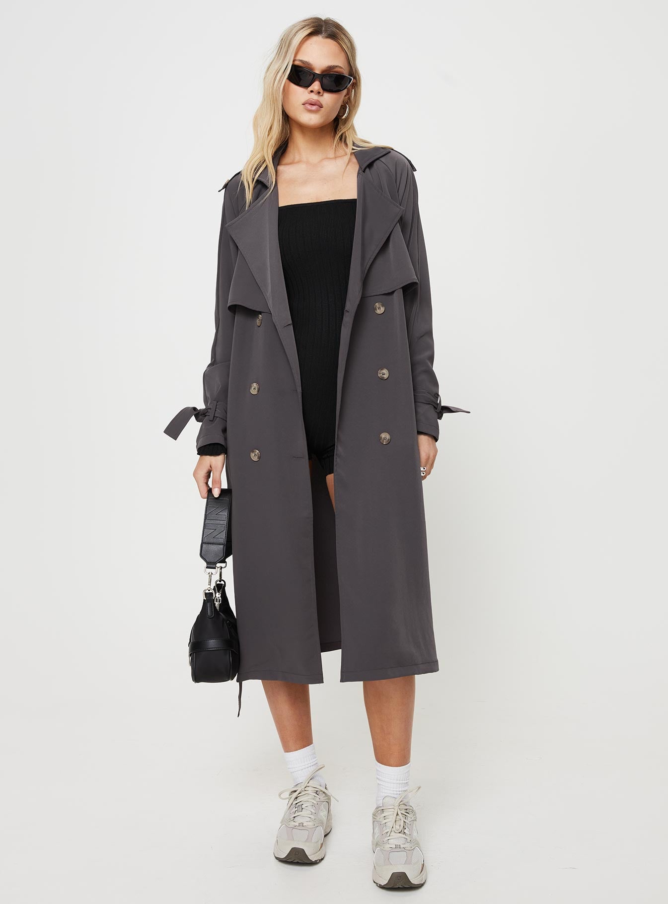 Cassie Trench Coat Grey-Vipp Girl