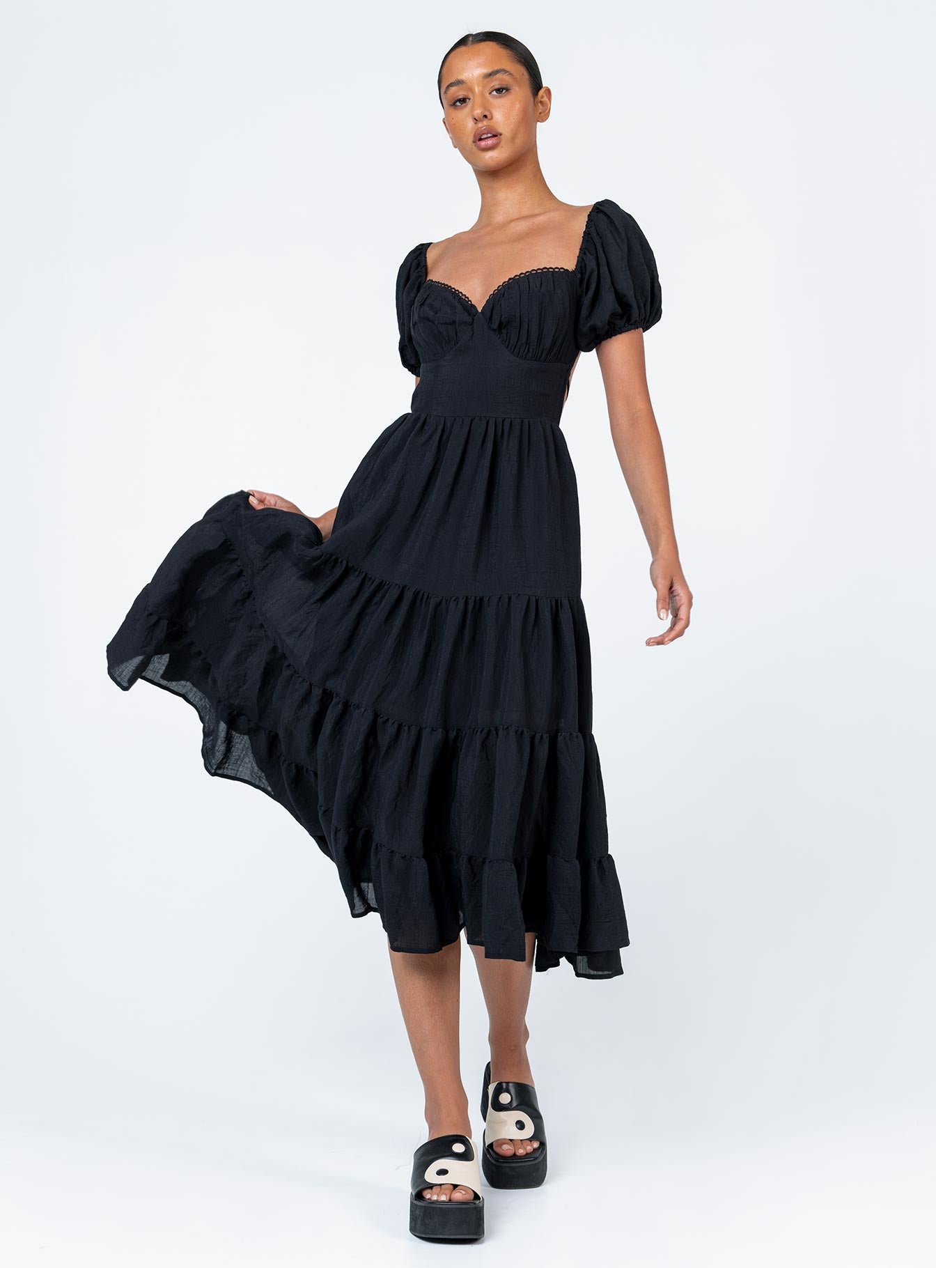 Danny Midi Dress Black-Vipp Girl