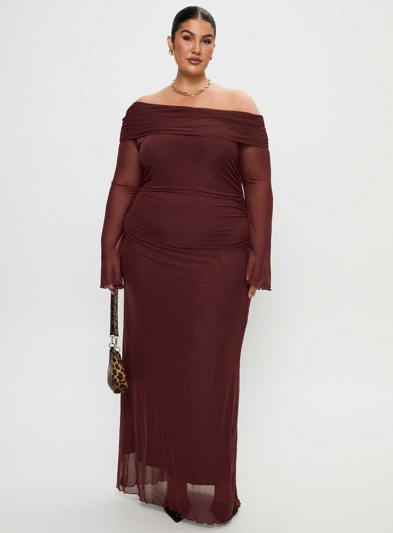 Consideration Maxi Dress Chocolate Curve-Vipp Girl