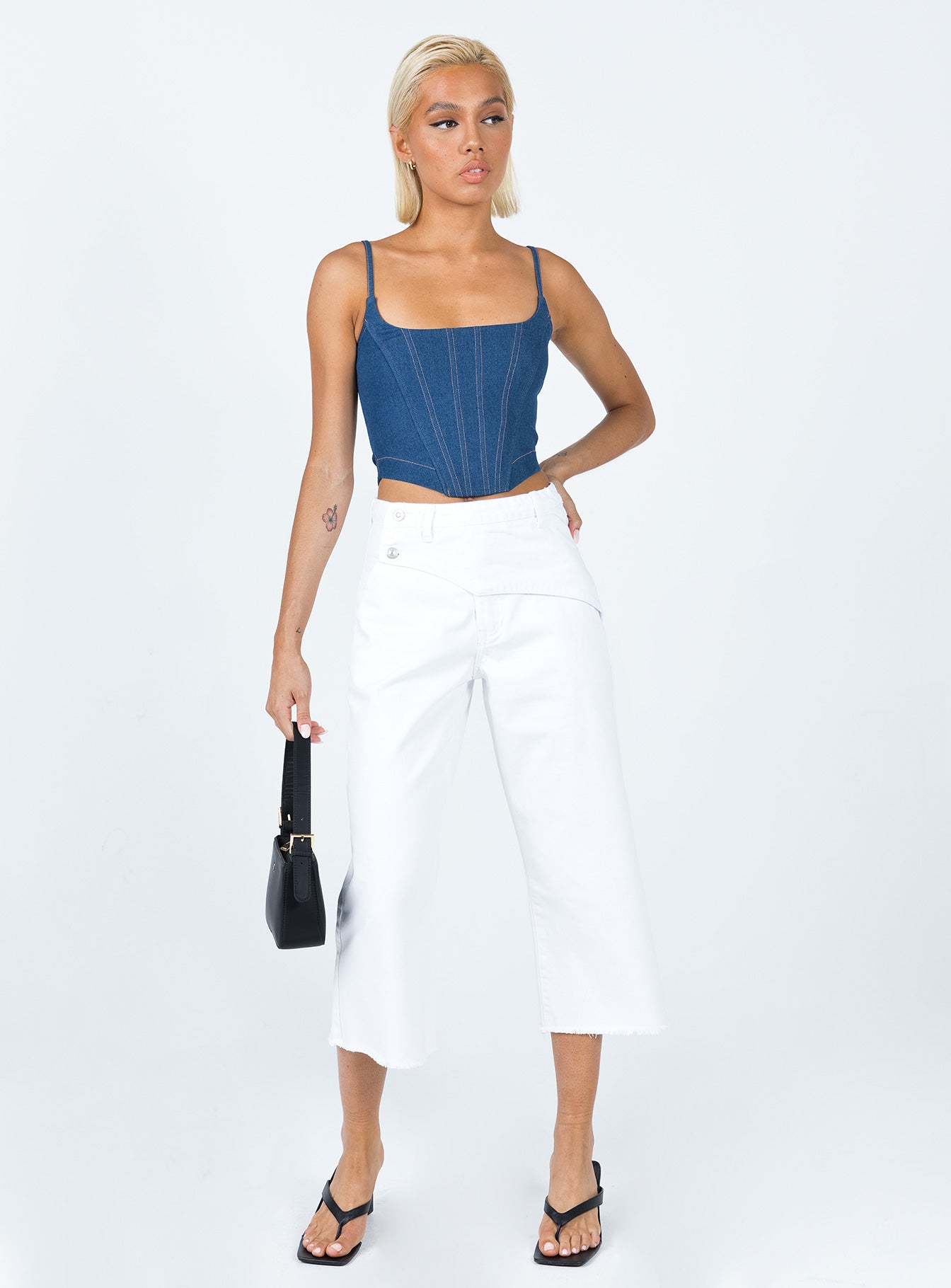 Berlin 90's Denim Jeans White-Vipp Girl