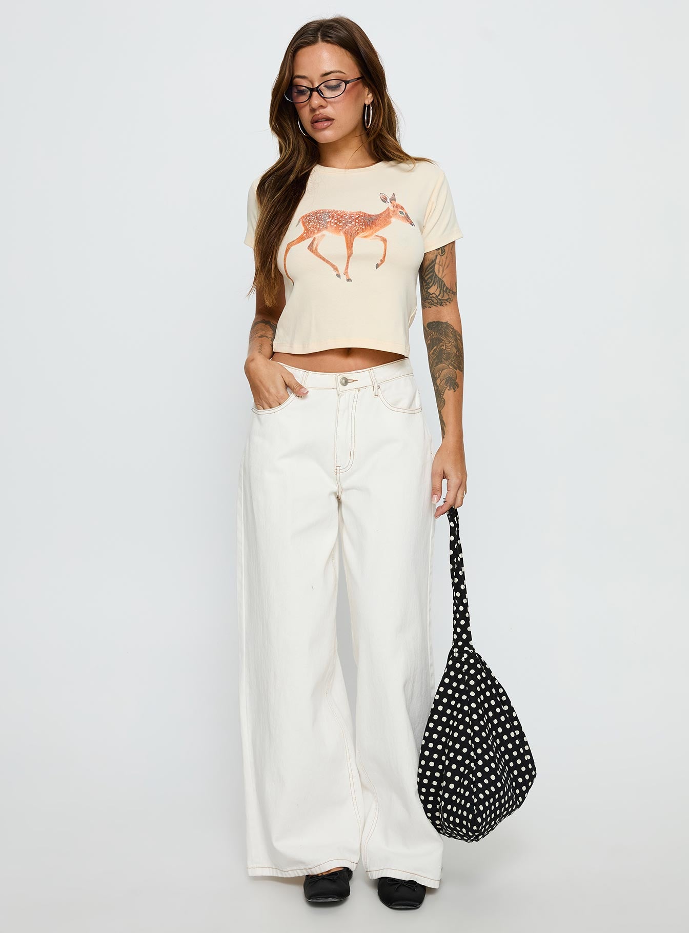 Dearly Loved Graphic Baby Tee Cream-Vipp Girl