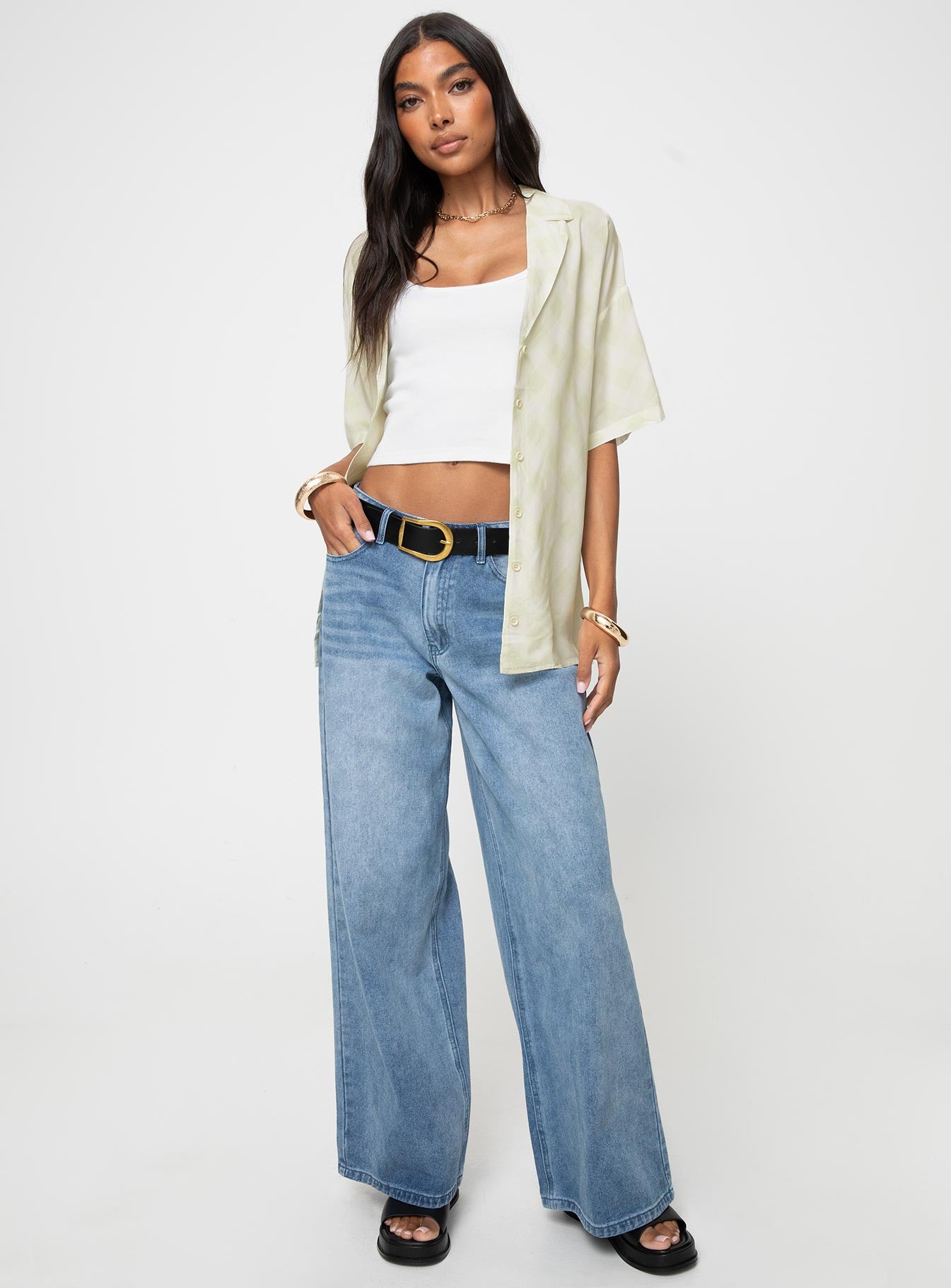 Caraliia Shirt Green Check-Vipp Girl