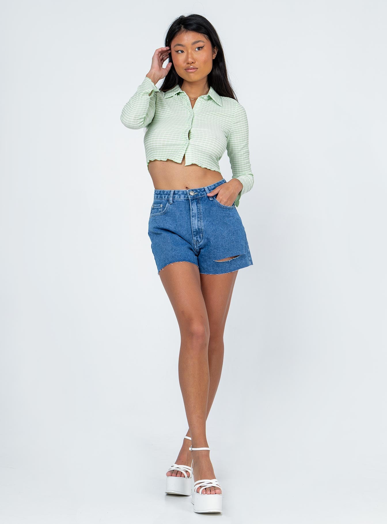 Camari Denim Shorts-Vipp Girl