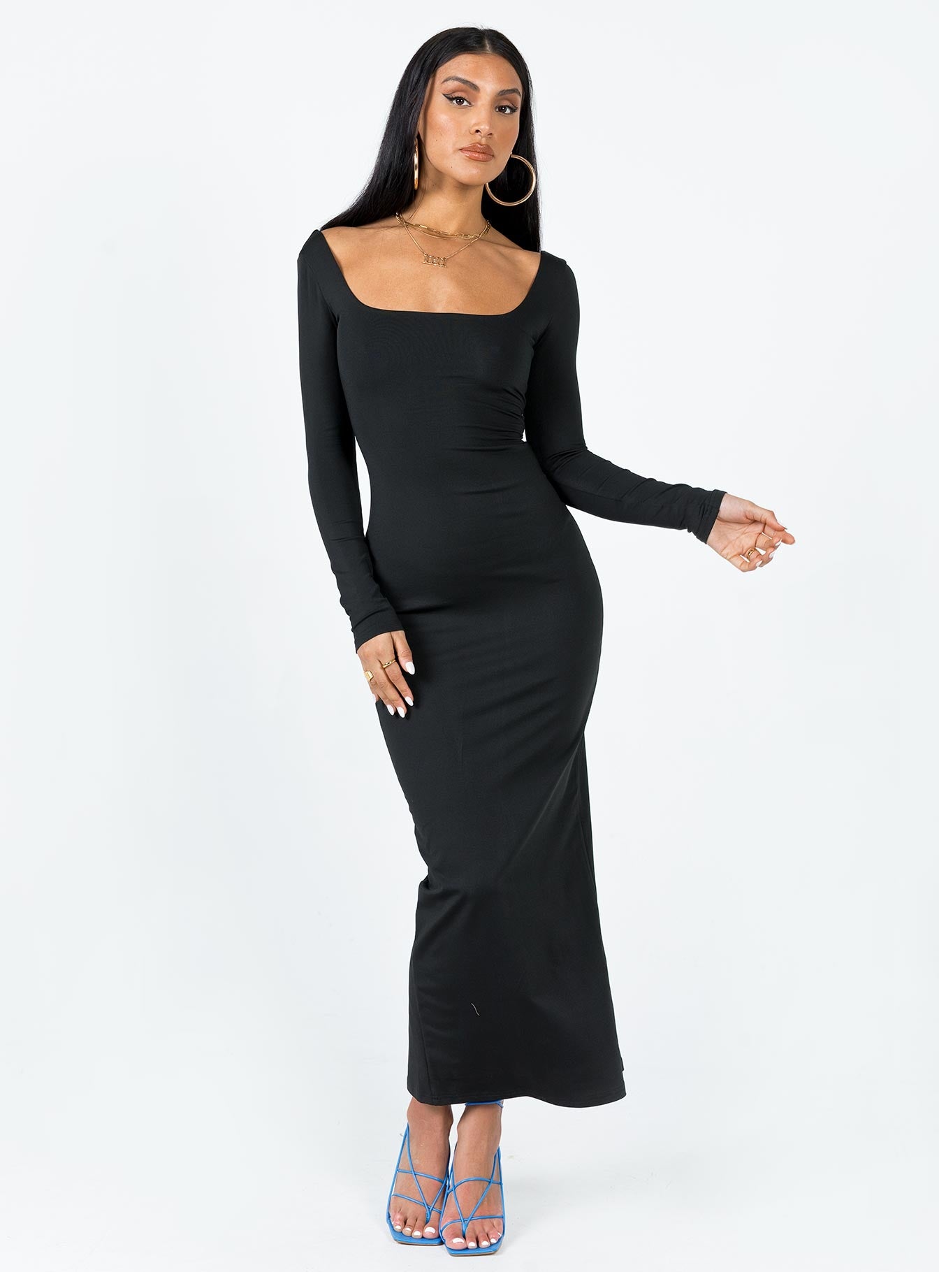 Lyla Maxi Dress Black-Vipp Girl