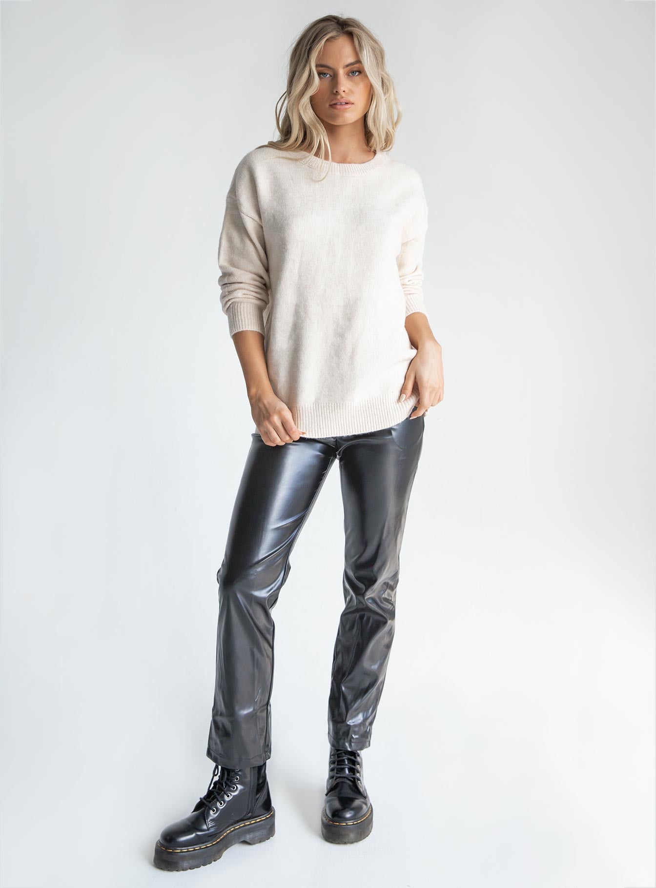 Kelsea Oversized Sweater Cream-Vipp Girl