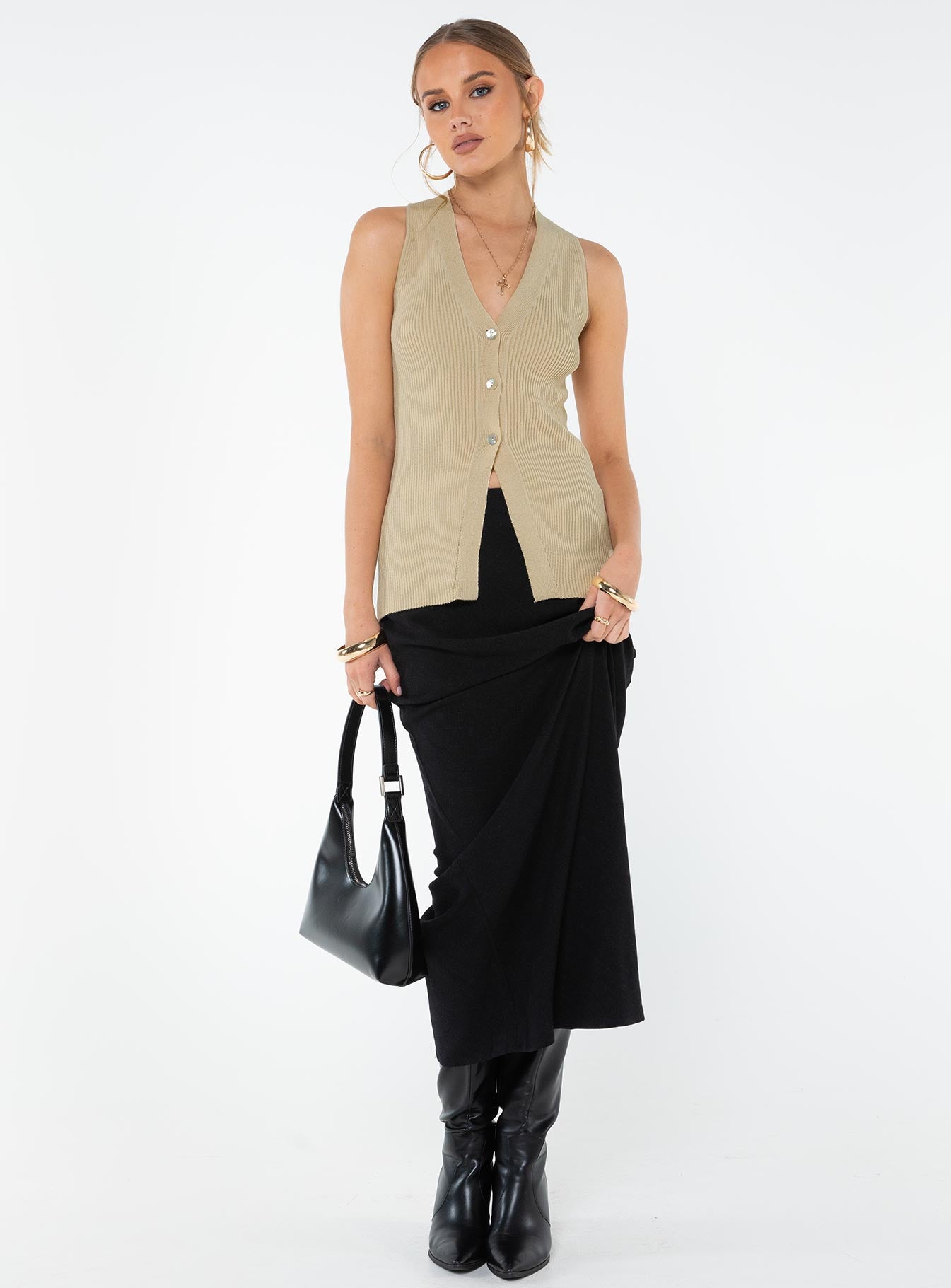 Careema Vest Top Ecru-Vipp Girl