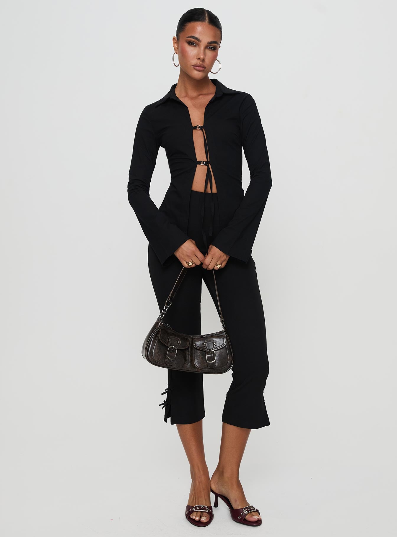 Nataline Long Sleeve Top Black-Vipp Girl