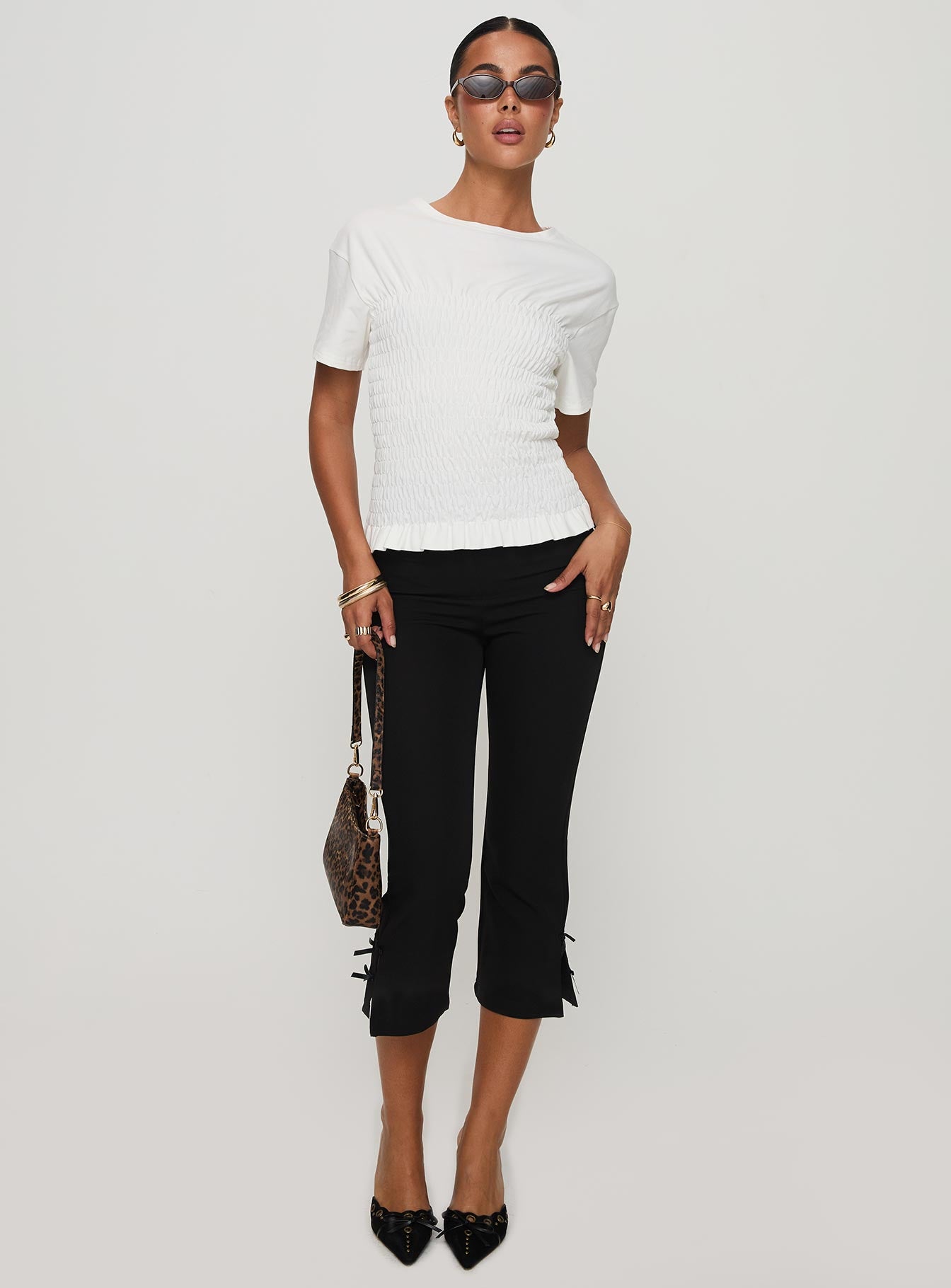 Maybe Tomorrow Ruched Top White-Vipp Girl