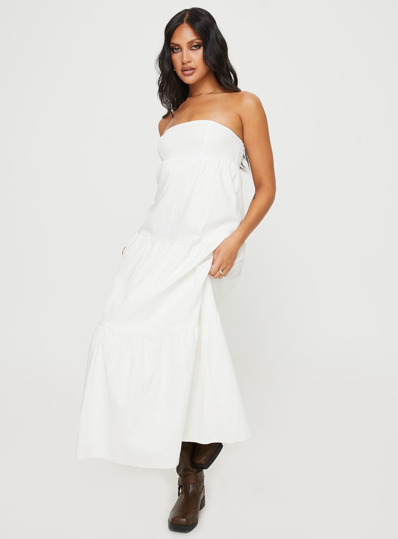 Osment Maxi Dress White-Vipp Girl