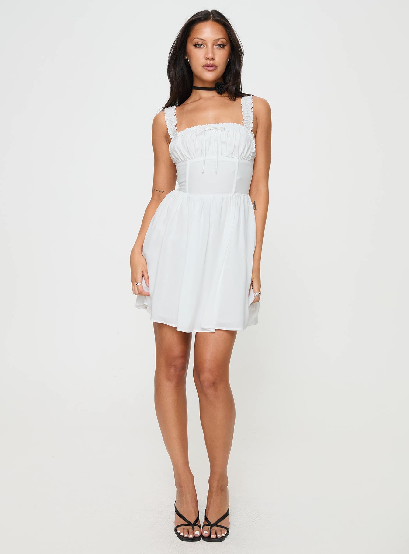 Keltie Mini Dress White-Vipp Girl