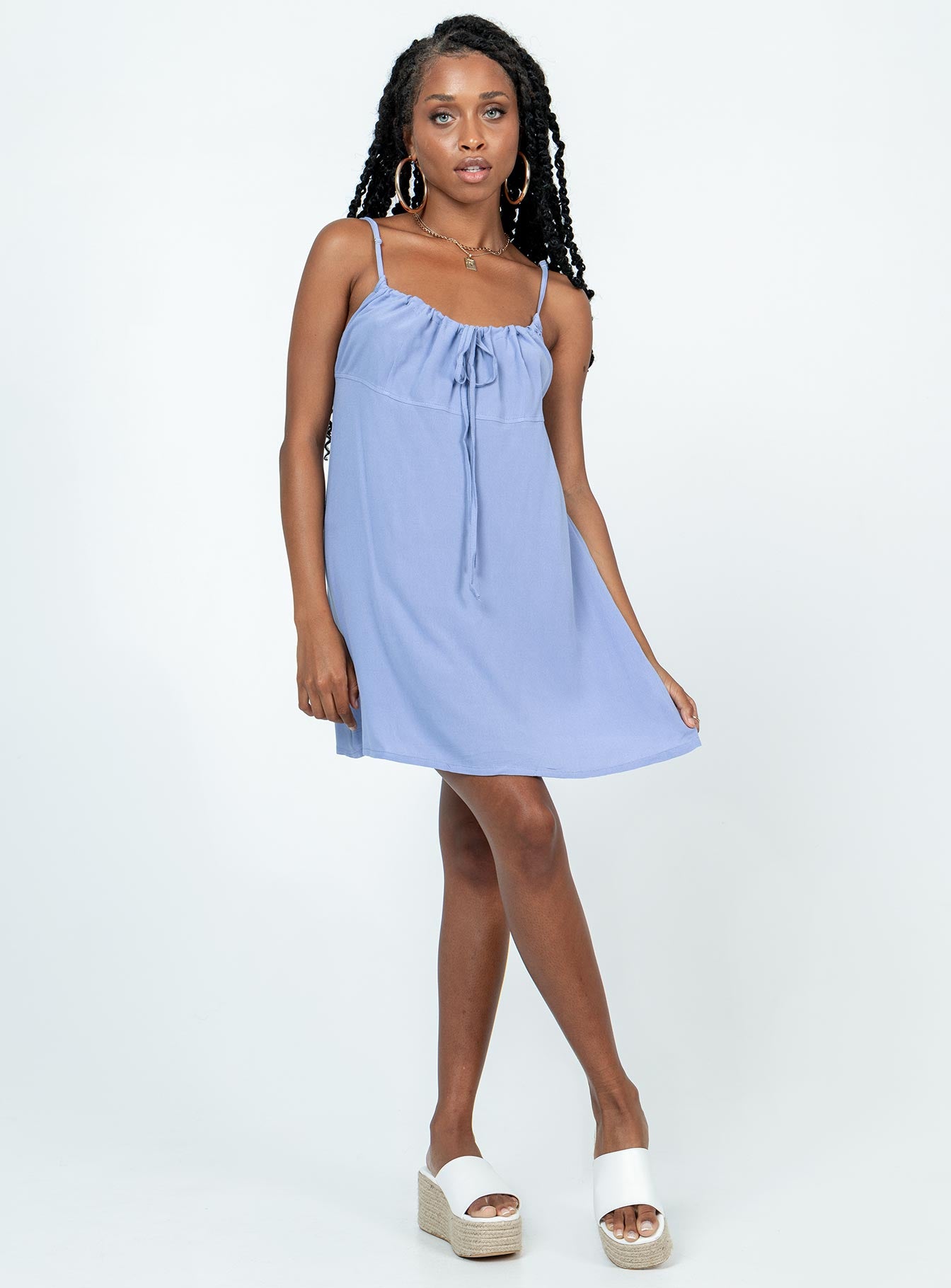Fayette Mini Dress Blue-Vipp Girl