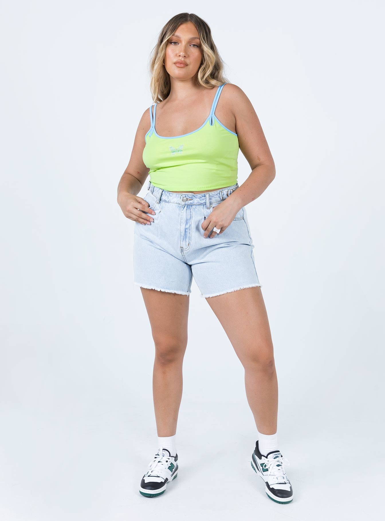 Bermuda Waist Adjustor Denim Shorts-Vipp Girl