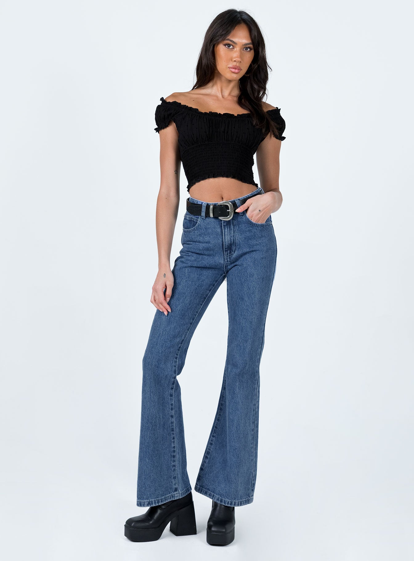Cabarita Lounge Denim Jeans Dark Wash-Vipp Girl