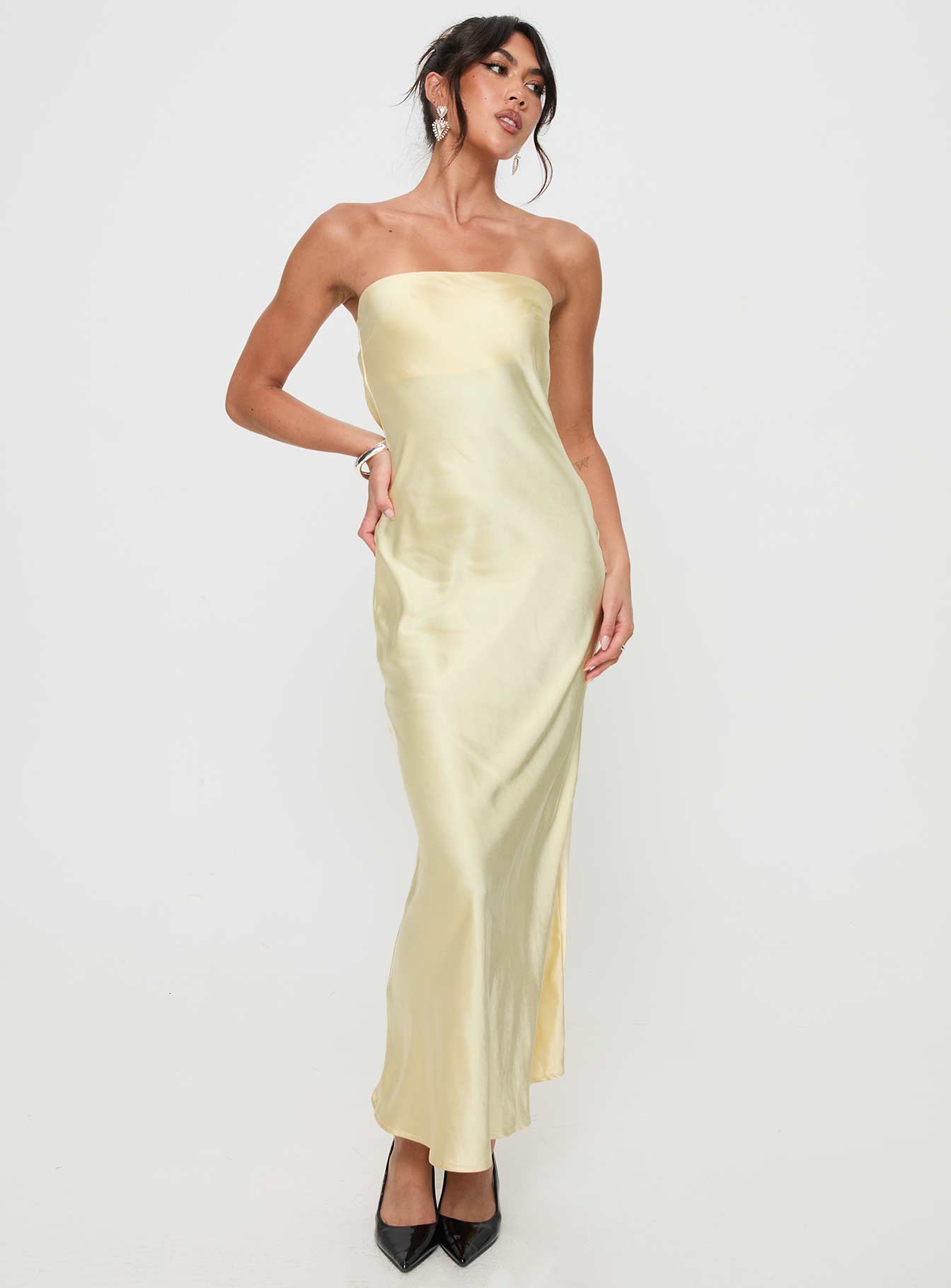 Haley Maxi Dress Yellow-Vipp Girl