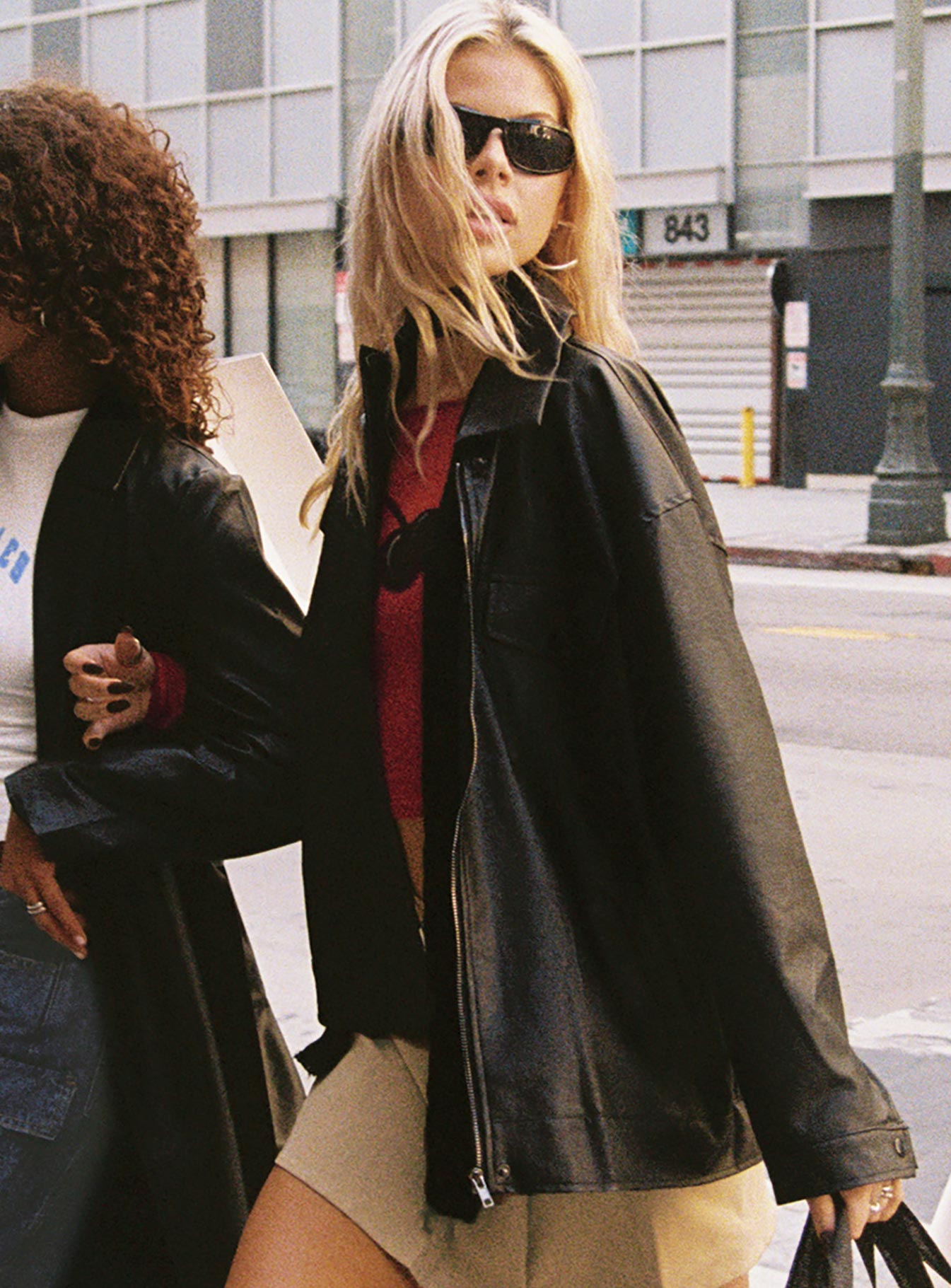 Callie Faux Leather Jacket Black-Vipp Girl