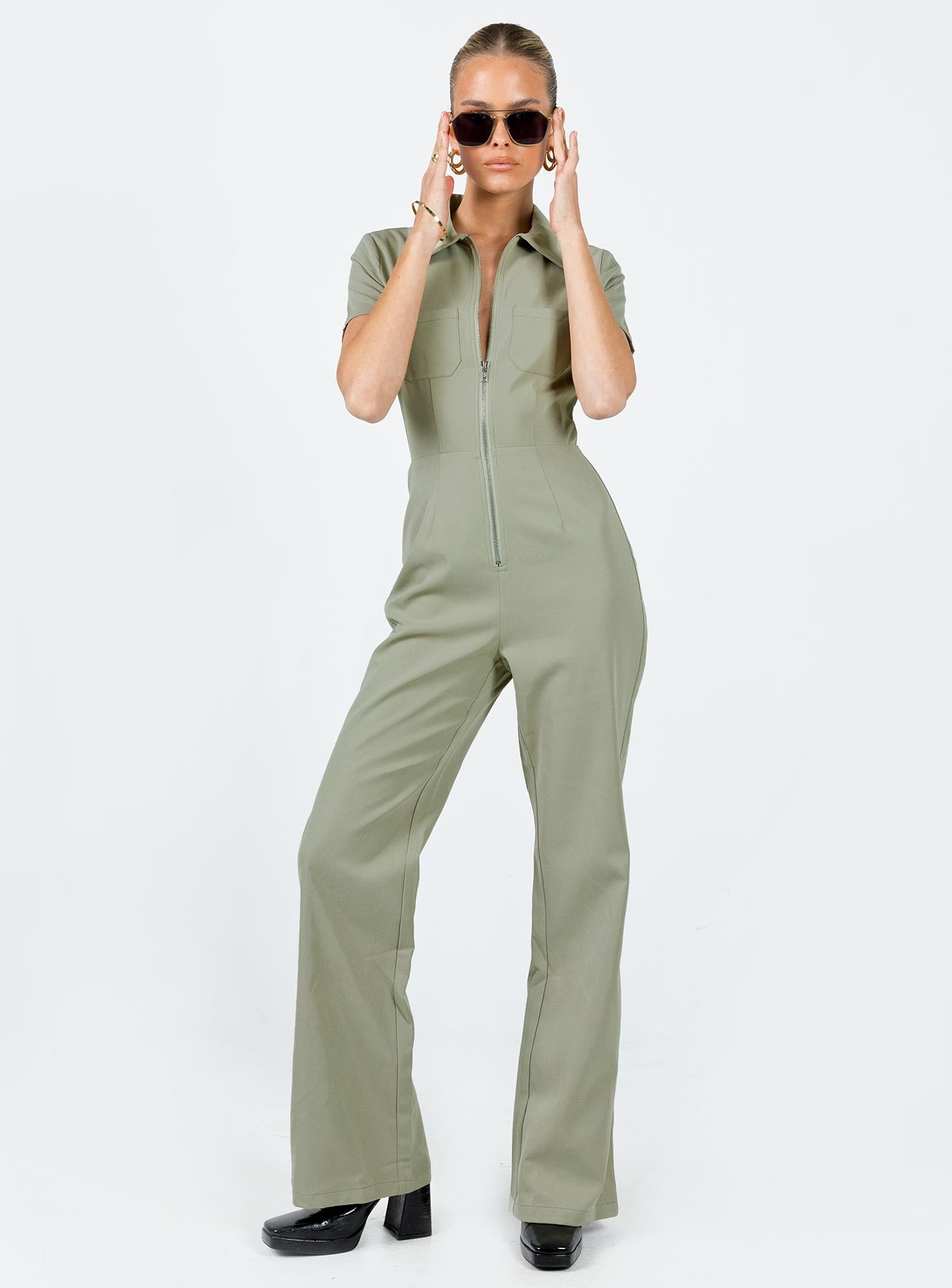 Loretta Jumpsuit Khaki-Vipp Girl