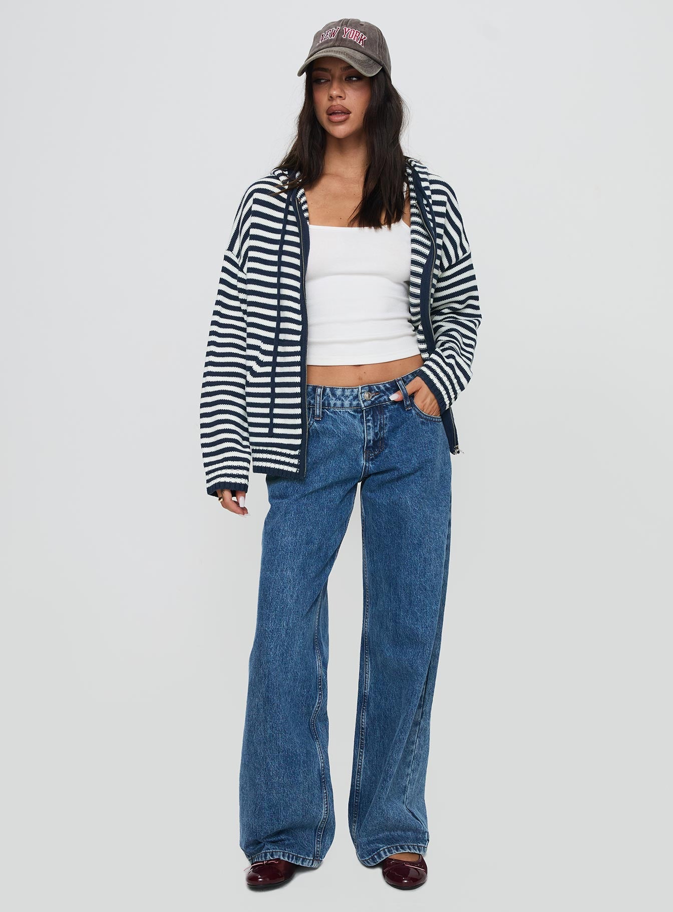 Brienna Zip Jacket Navy-Vipp Girl