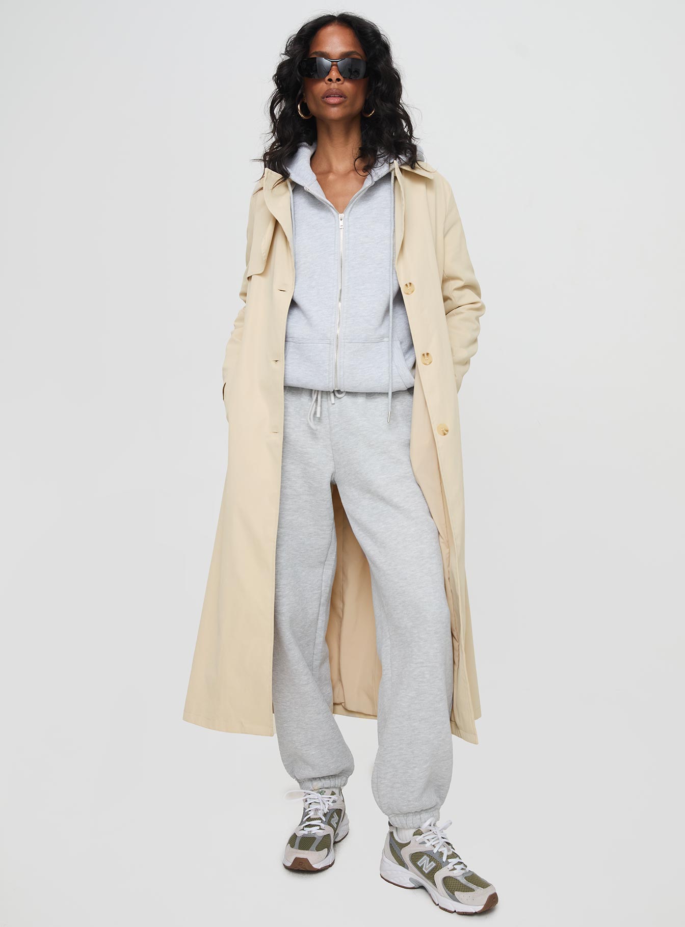 Haili Trench Coat Beige-Vipp Girl