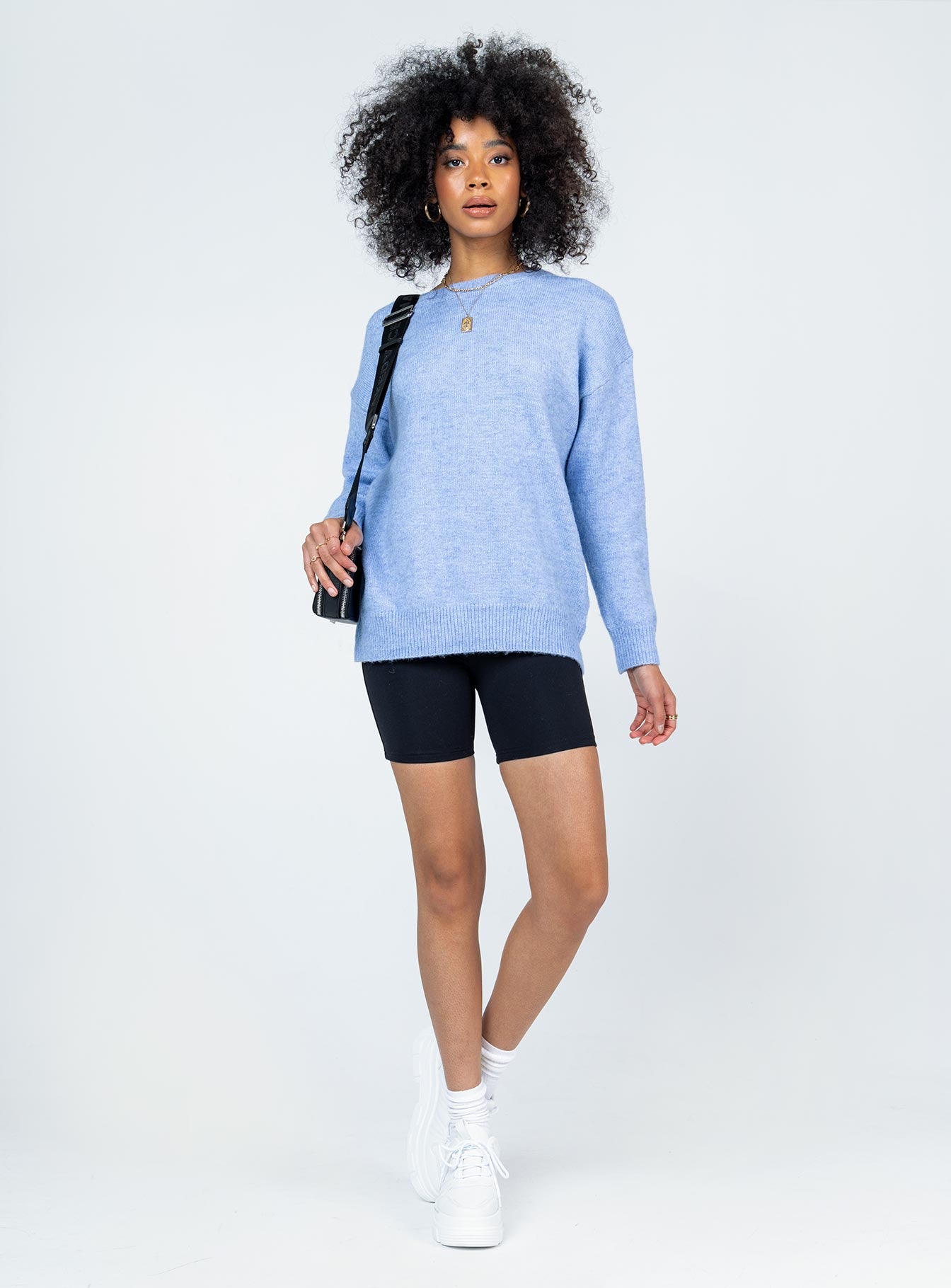 Kelsea Oversized Sweater Blue-Vipp Girl