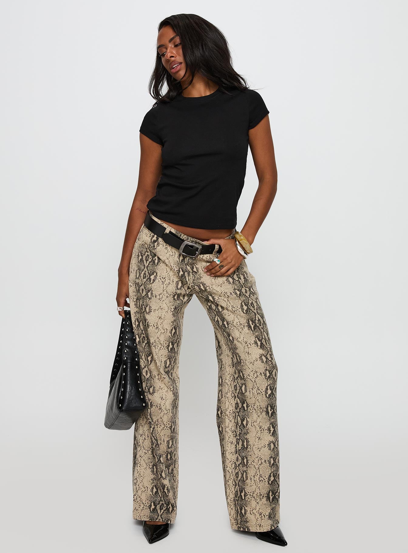 Prestige Longline Baby Tee Black-Vipp Girl