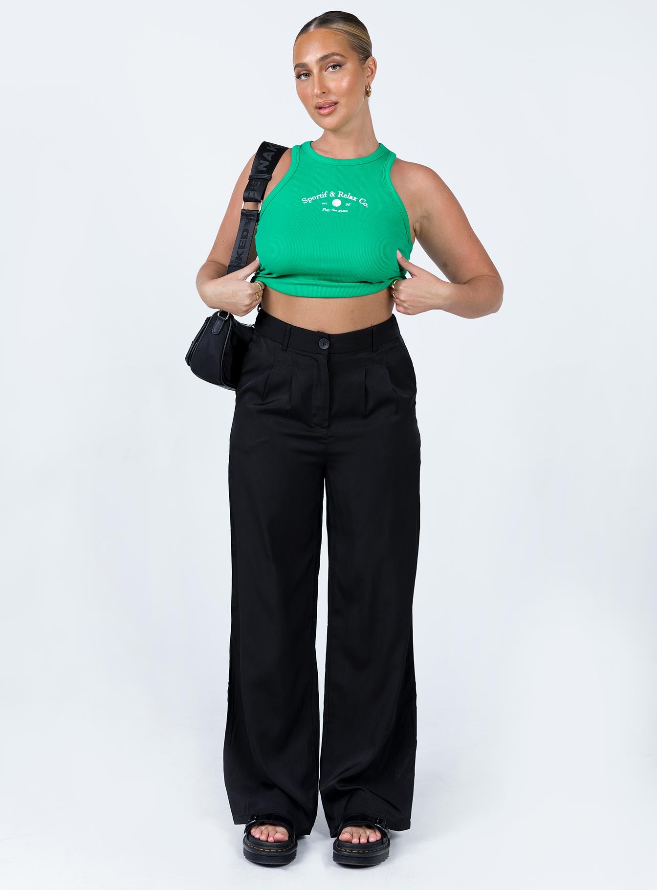 Play The Game Tank Top Green-Vipp Girl