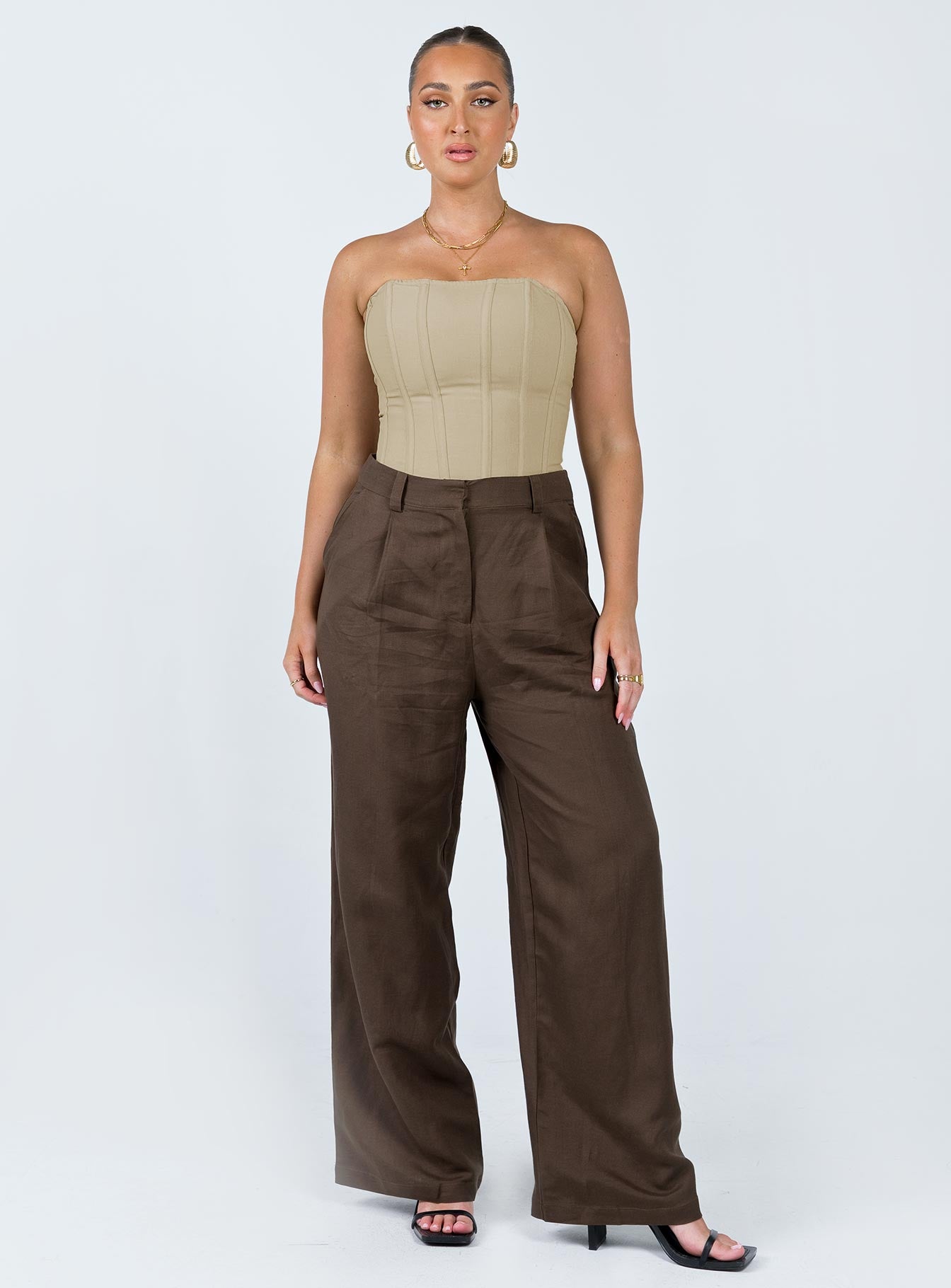 La Quinta Pant Dark Chocolate-Vipp Girl