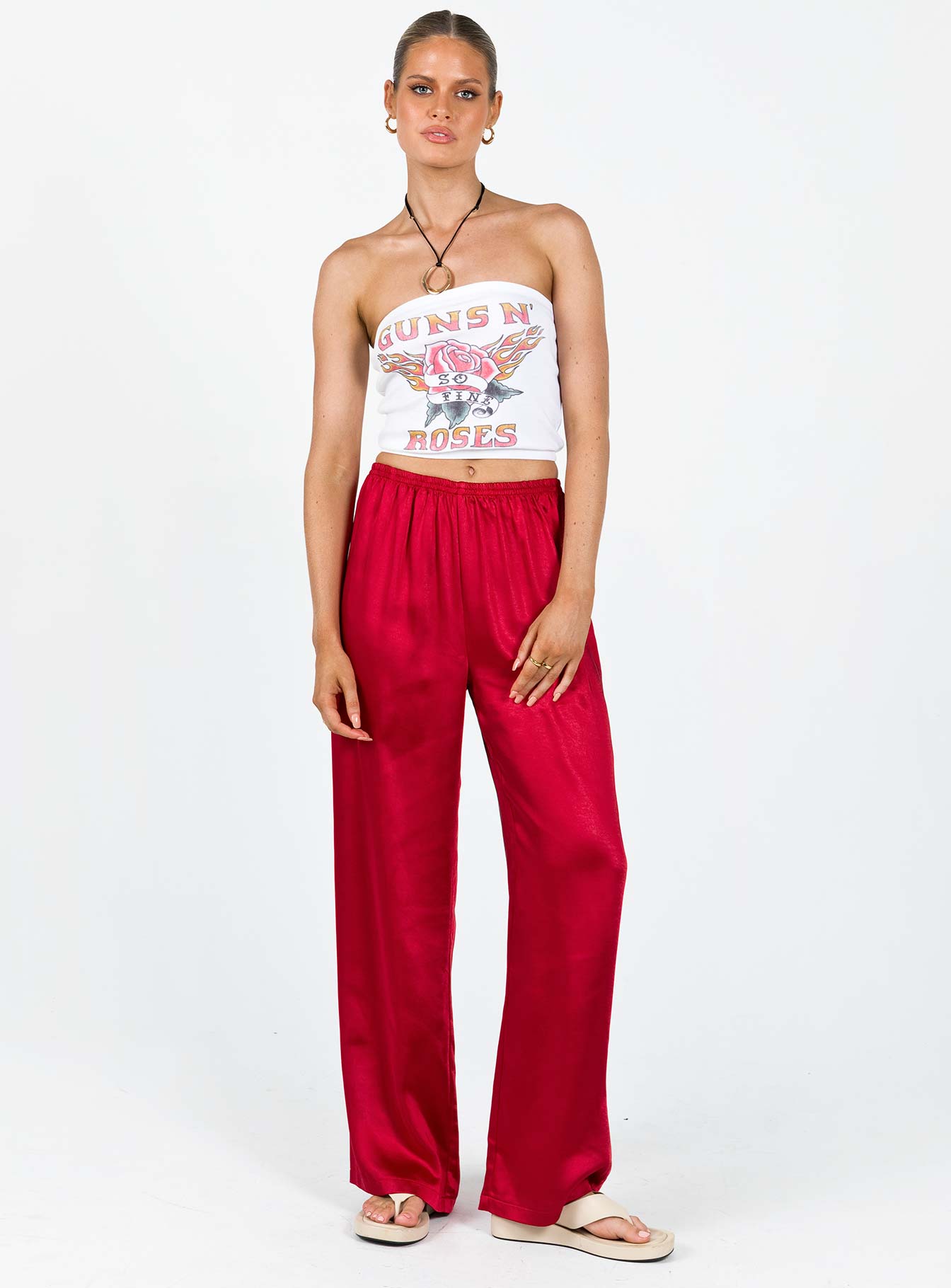 Nixie Pants Red-Vipp Girl