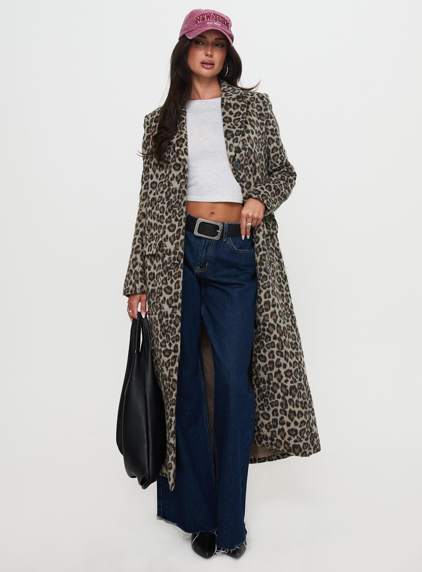 Cosmo Please Coat Leopard-Vipp Girl