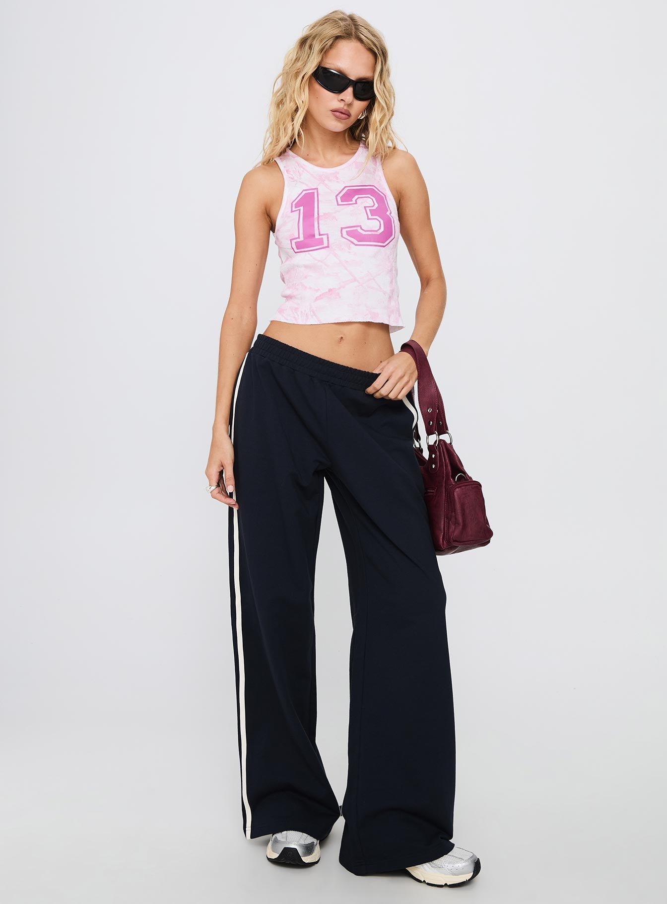 Lucky 13 Graphic Tank Purple-Vipp Girl