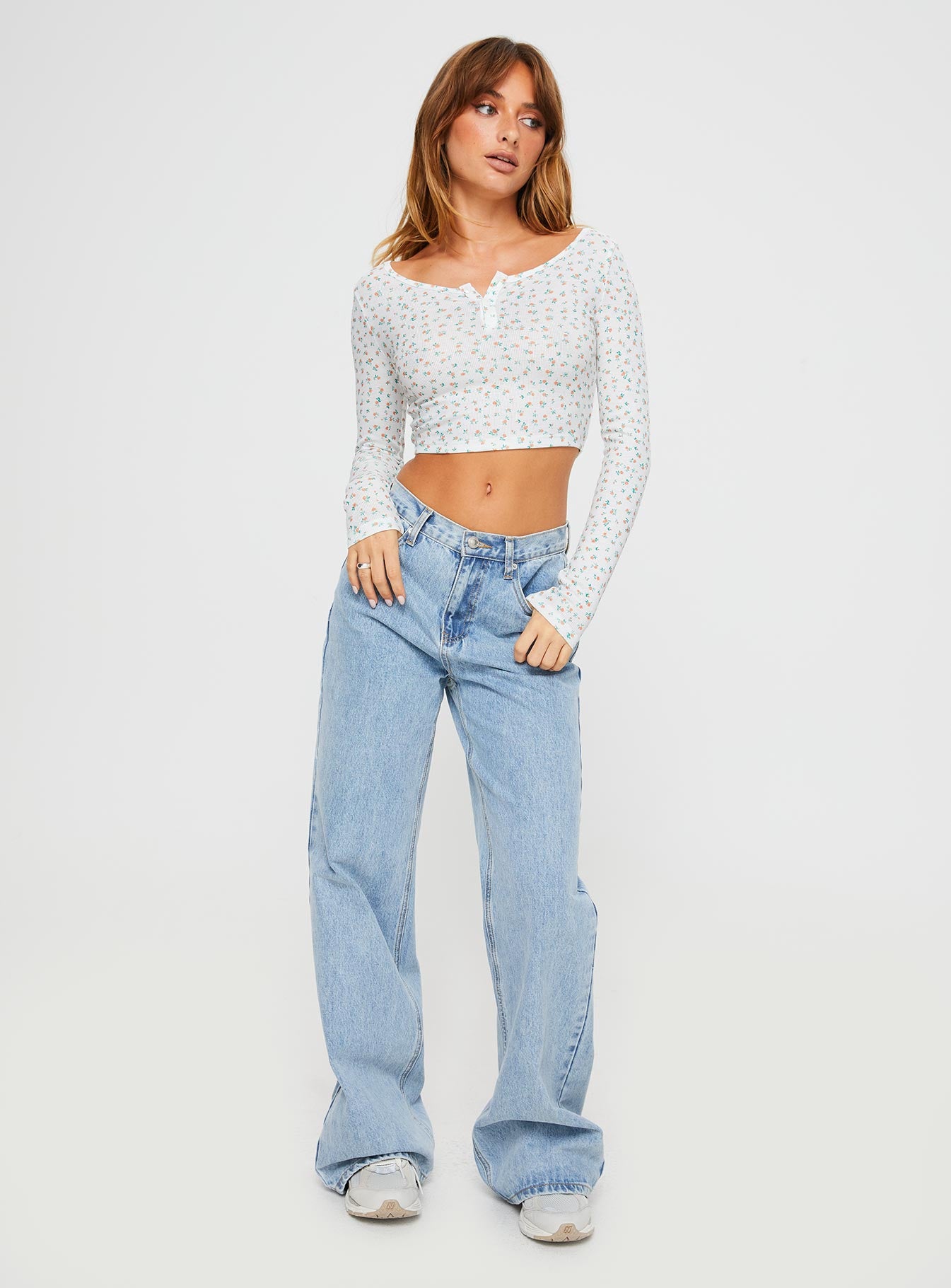 Dermott Long Sleeve Top White-Vipp Girl