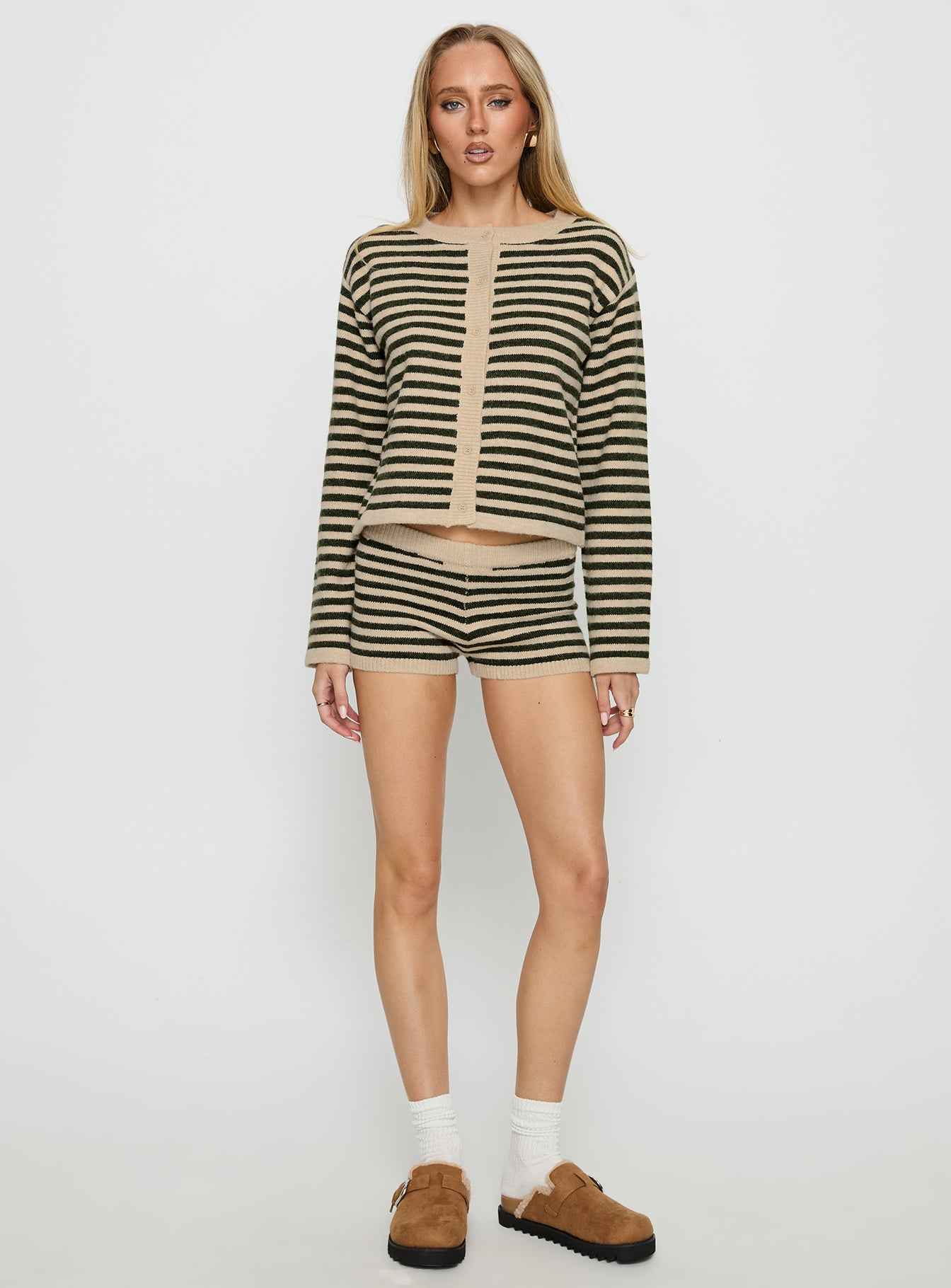 Kollens Knit Cardigan Beige Multi-Vipp Girl