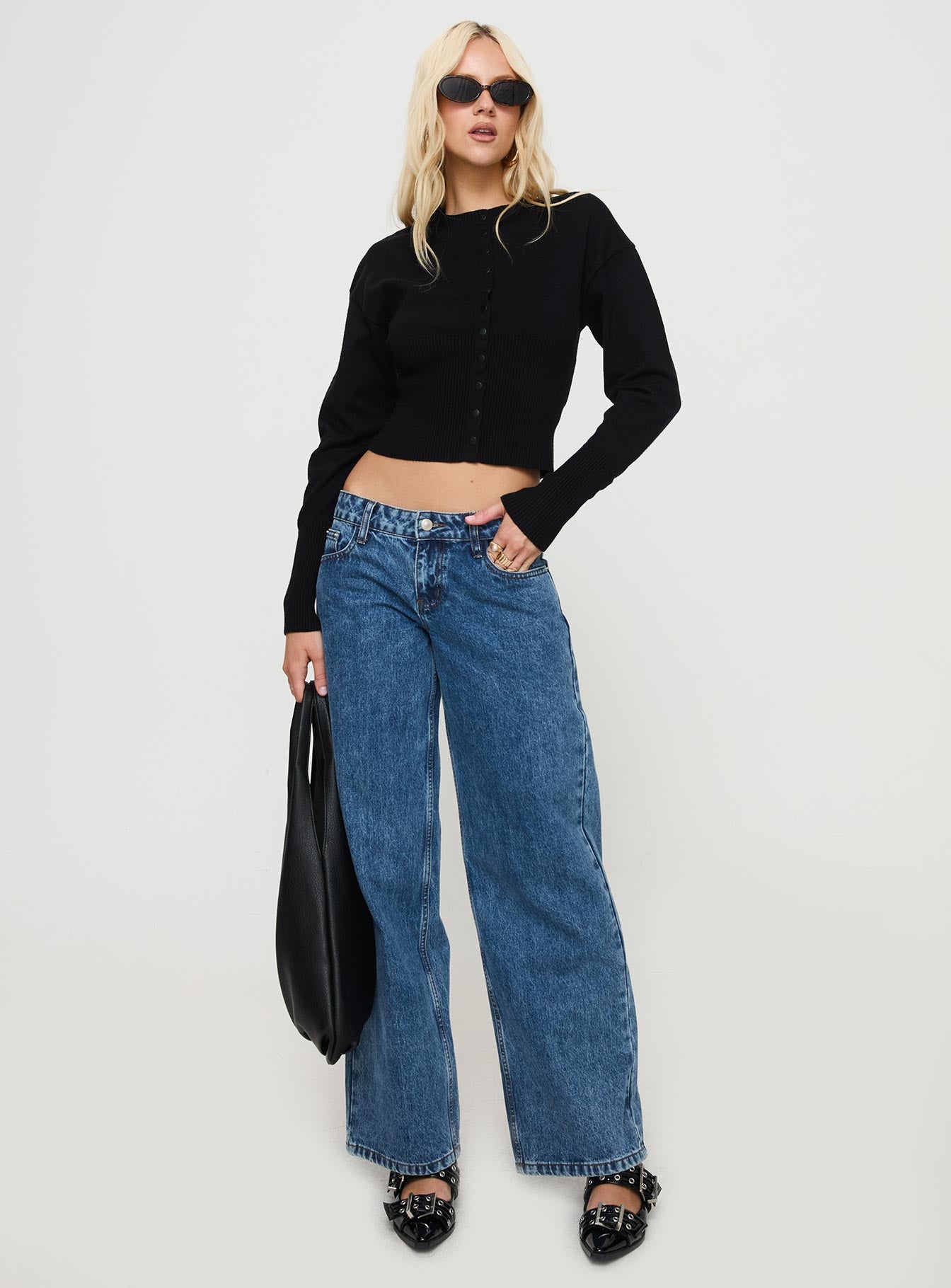 Head In The Clouds Cardigan Onyx-Vipp Girl