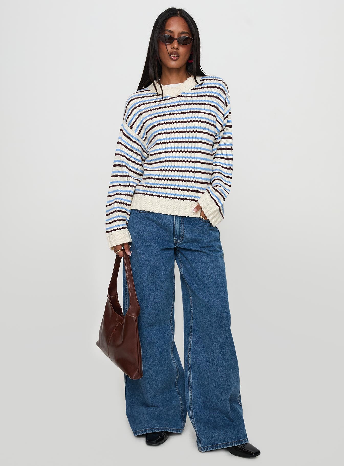 Karolyn Sweater Blue Stripe-Vipp Girl