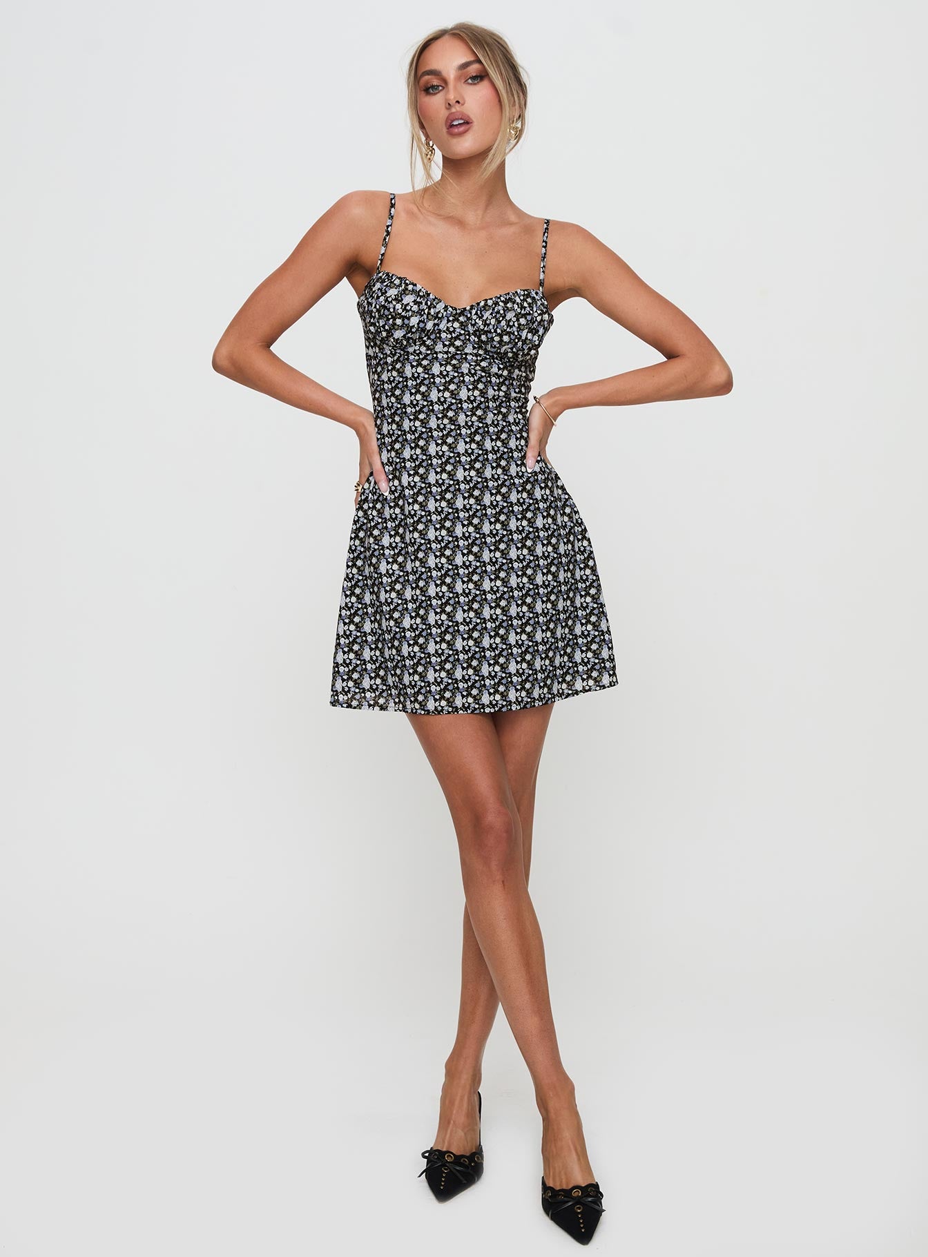 Draven Mini Dress Black Multi-Vipp Girl