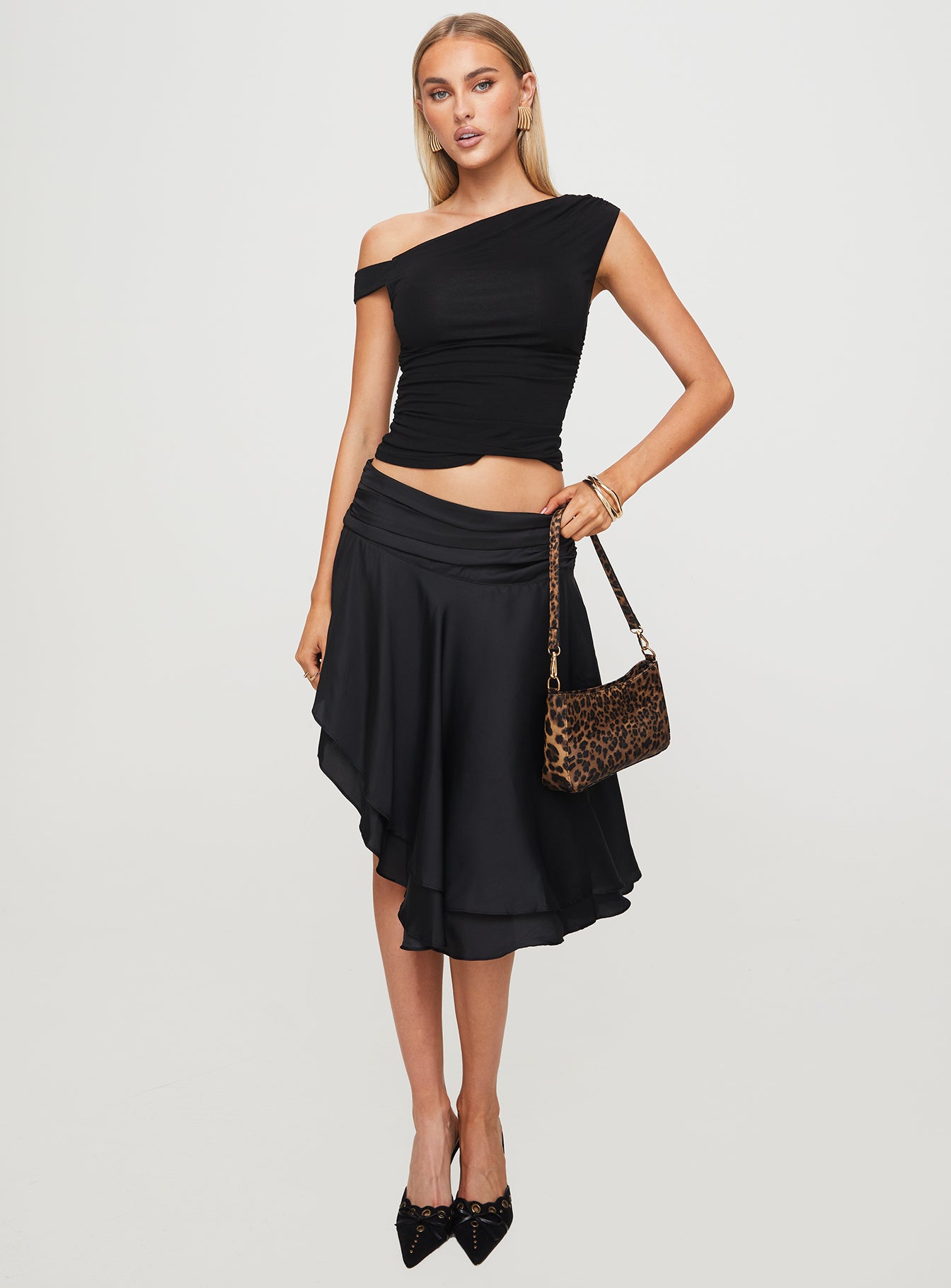 Legacy Midi Skirt Onyx-Vipp Girl
