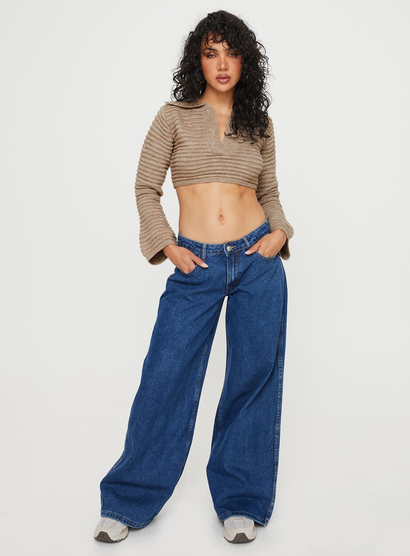 Peretti Rib Knit Sweater Mocha-Vipp Girl