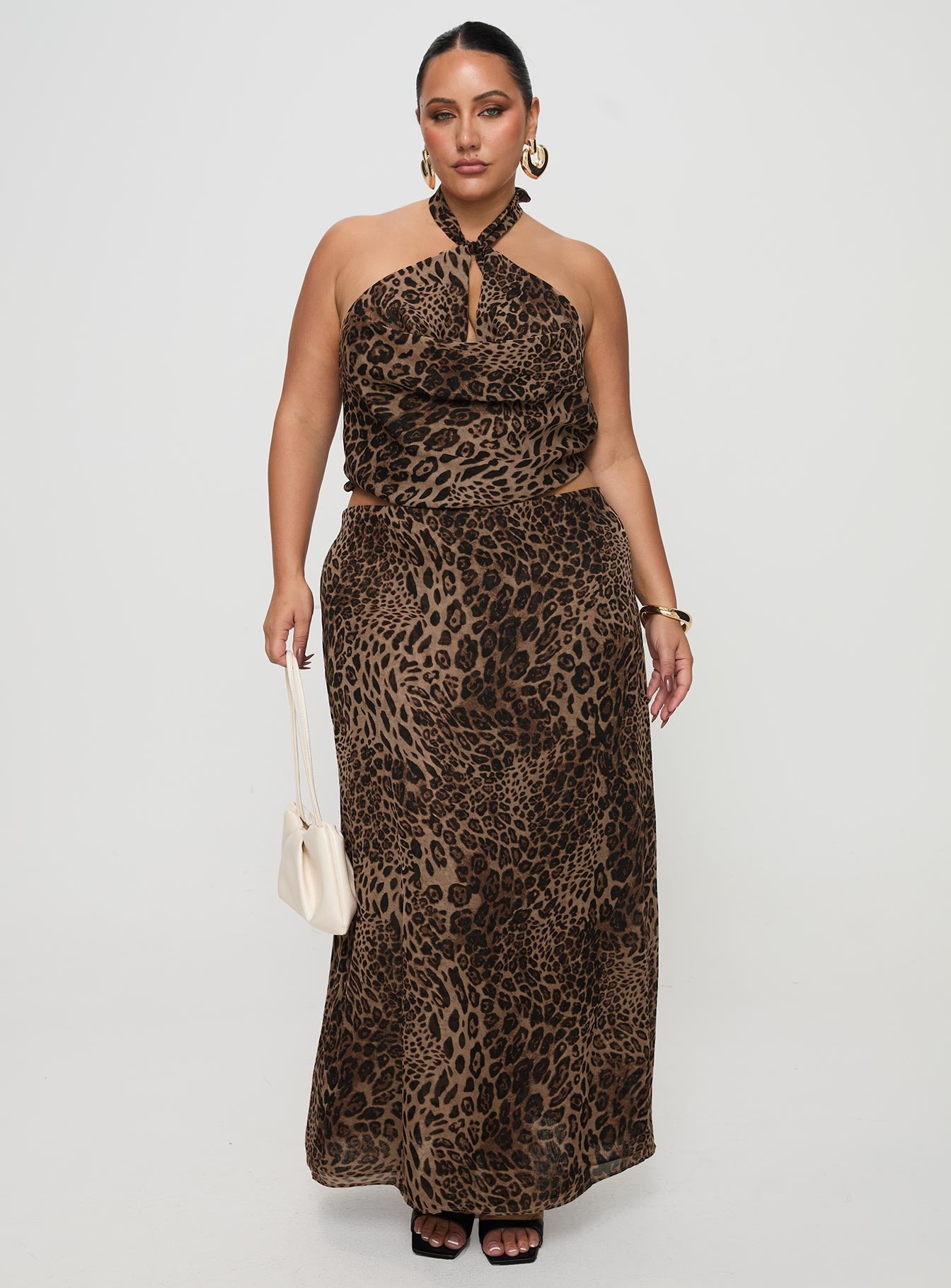 Eleganza Maxi Skirt Leopard Curve-Vipp Girl