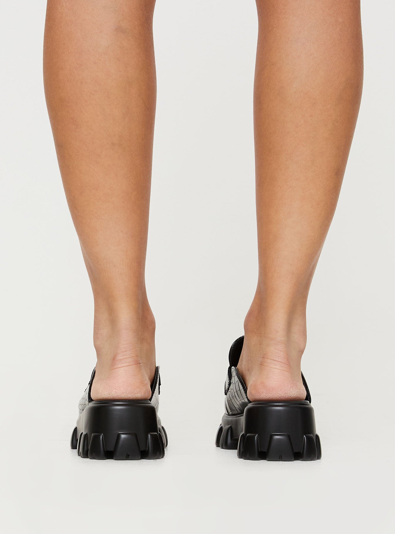 But U Mules Black Croc-Vipp Girl