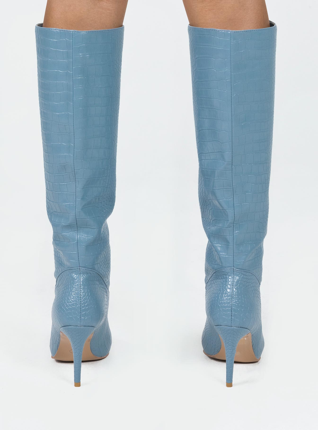 Kathleen Knee High Boot Blue-Vipp Girl