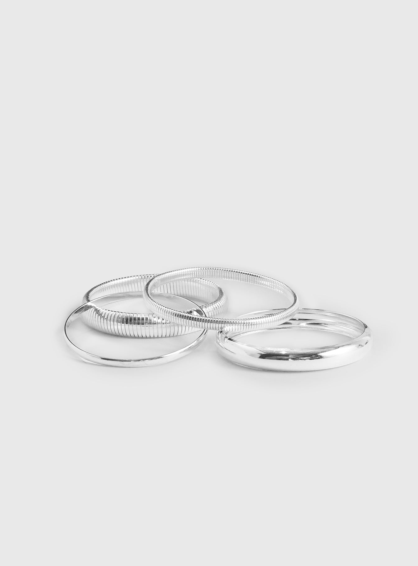 Dapperton Bangle Set Silver-Vipp Girl