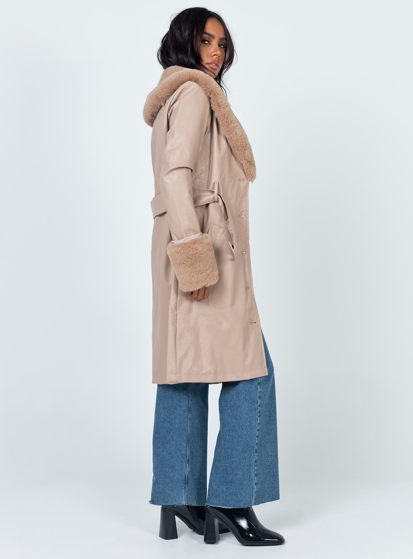 Brooklyn Long Coat Tan-Vipp Girl