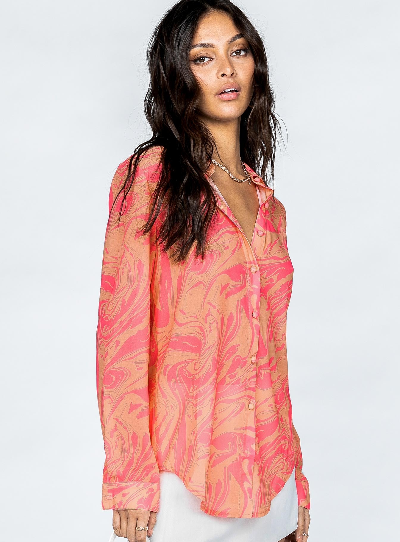 Marble Mae Shirt Multi-Vipp Girl