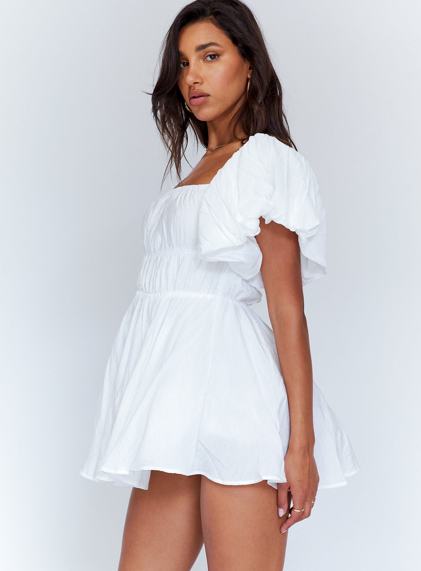 Halton Mini Dress White-Vipp Girl