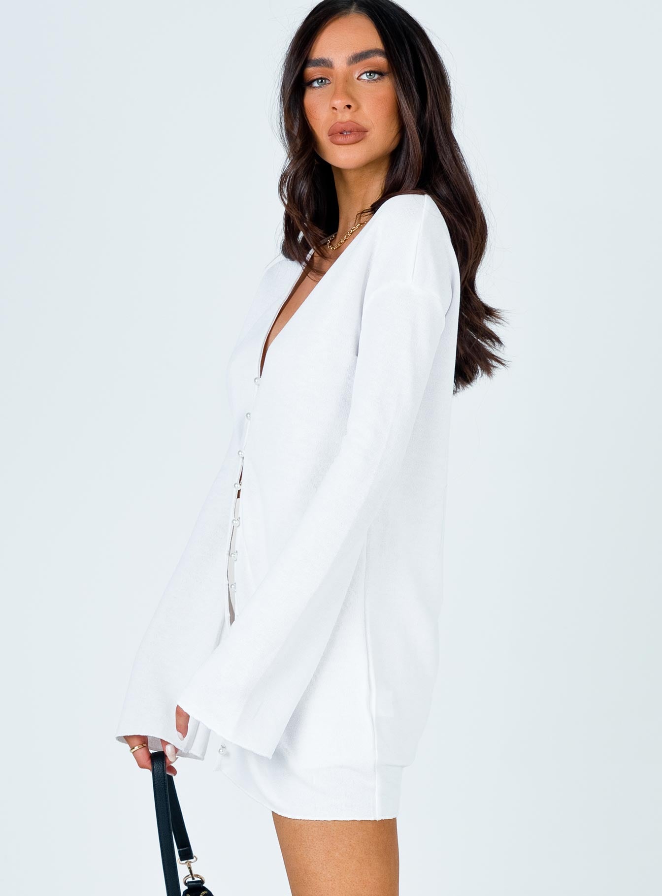 Macy Cardigan White-Vipp Girl