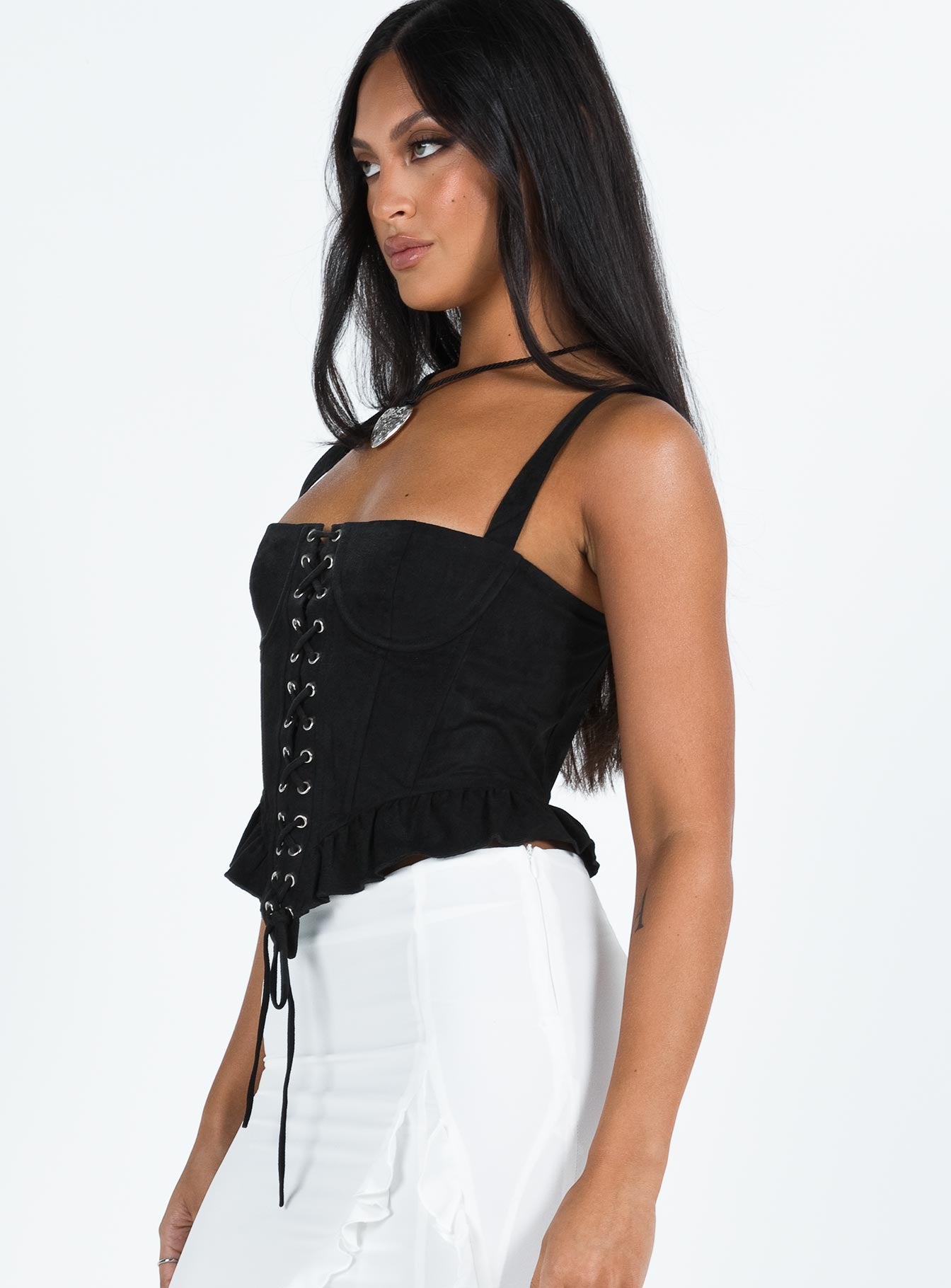 Cuatro Corset Top Black-Vipp Girl
