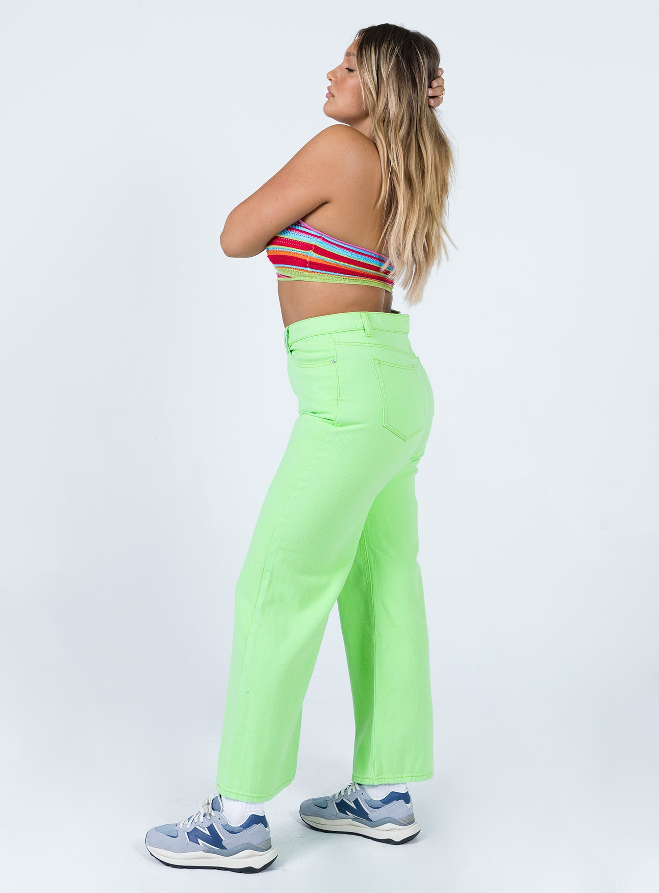 Denver Denim Jeans Lime Green-Vipp Girl