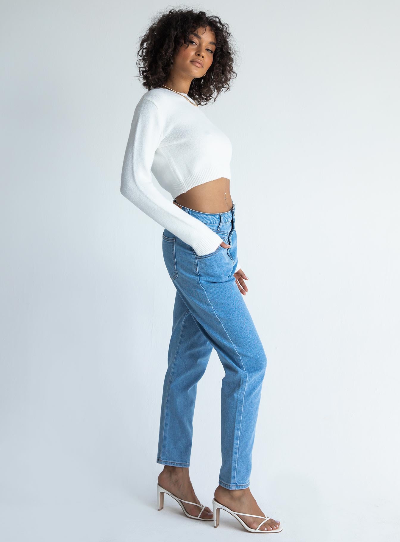 Leila Yolk Mom Denim Jeans-Vipp Girl