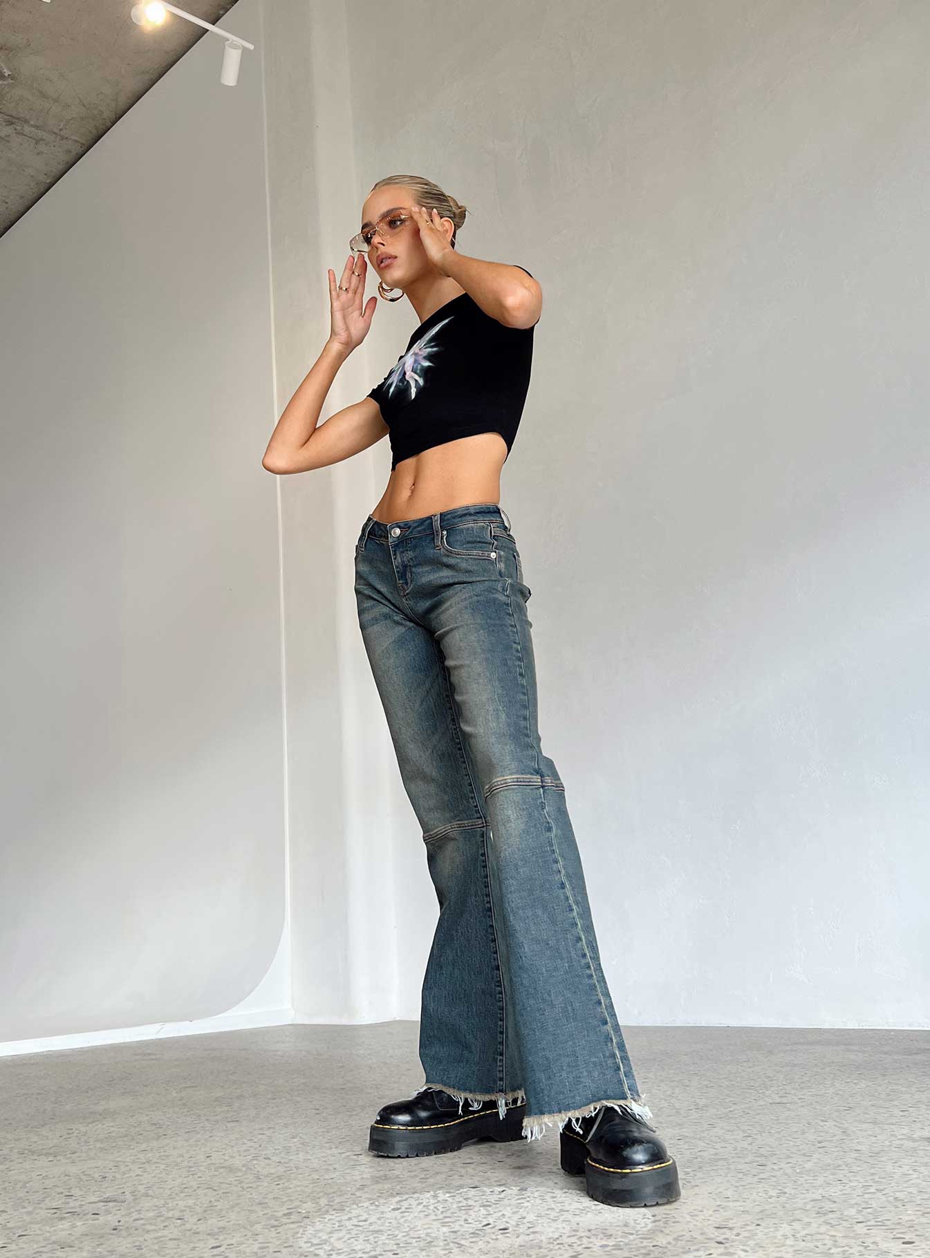 Carmella Low Waist Y2K Jeans Denim-Vipp Girl